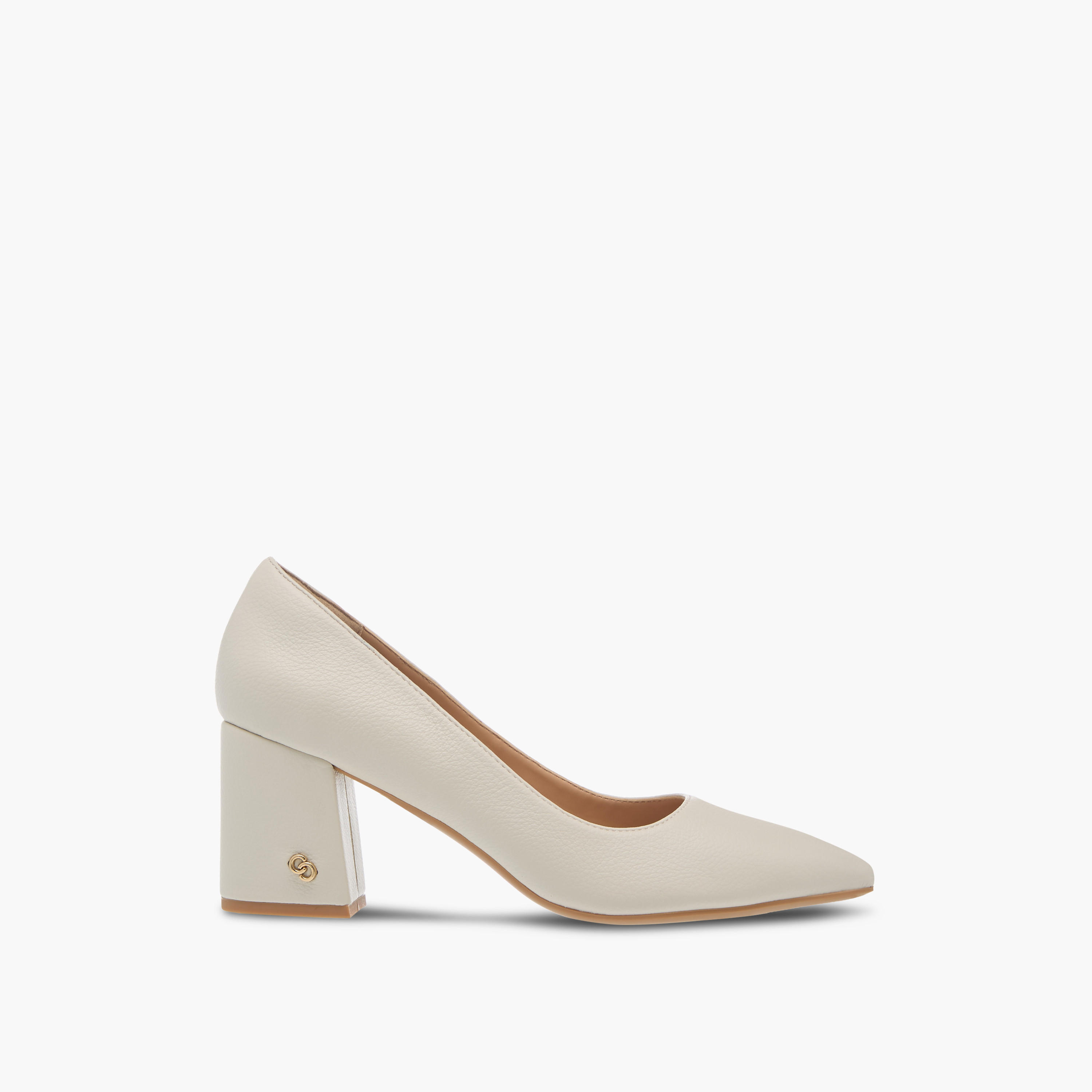 Celeste Women's Solid Pointed Toe Slip-On Shoes with Block Heels-women-shoes-heels-image-3