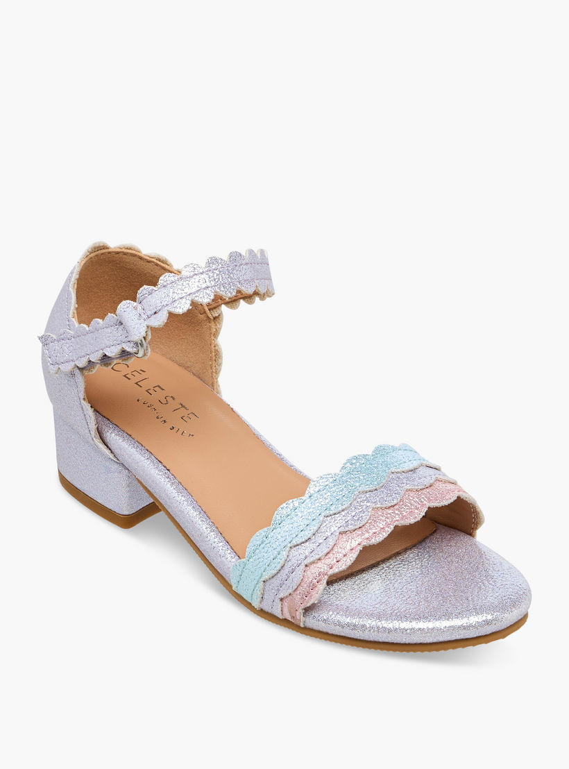 Celeste Girls Block Heel Ankle Strap Sandals-girls-shoes-sandals-image-2
