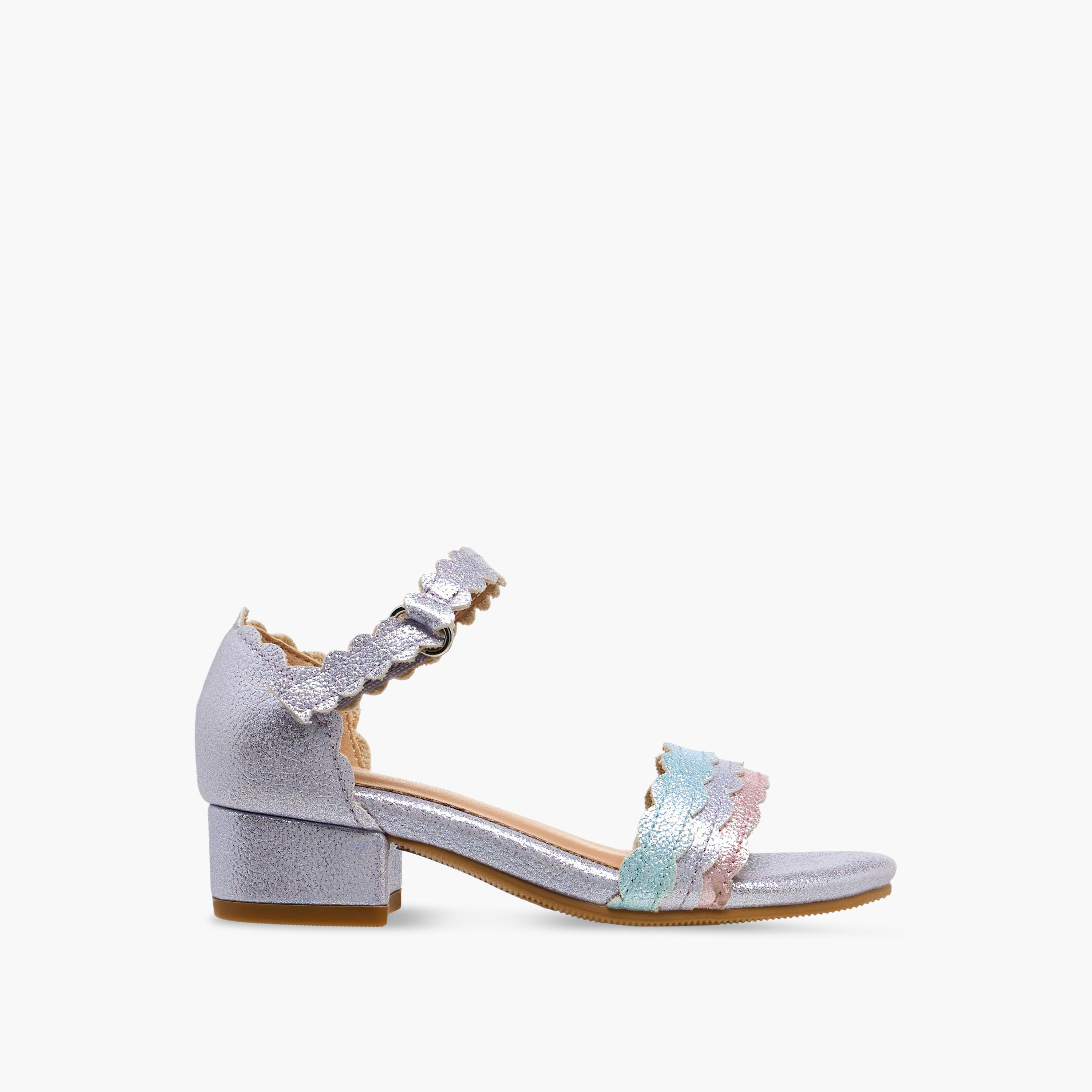 Celeste Girls Block Heel Ankle Strap Sandals-girls-shoes-sandals-image-3