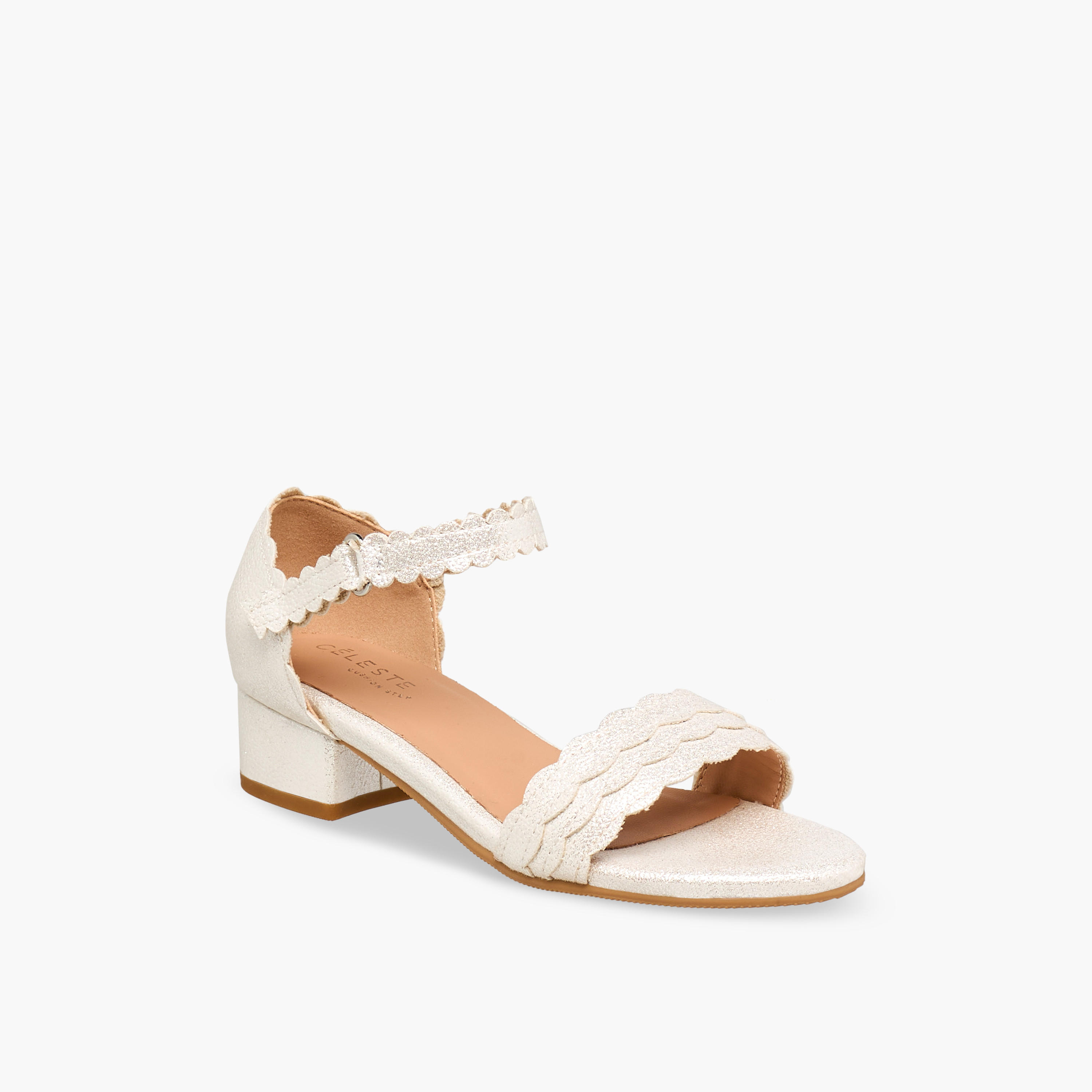 Celeste Girls Block Heel Ankle Strap Sandals-girls-shoes-sandals-image-2