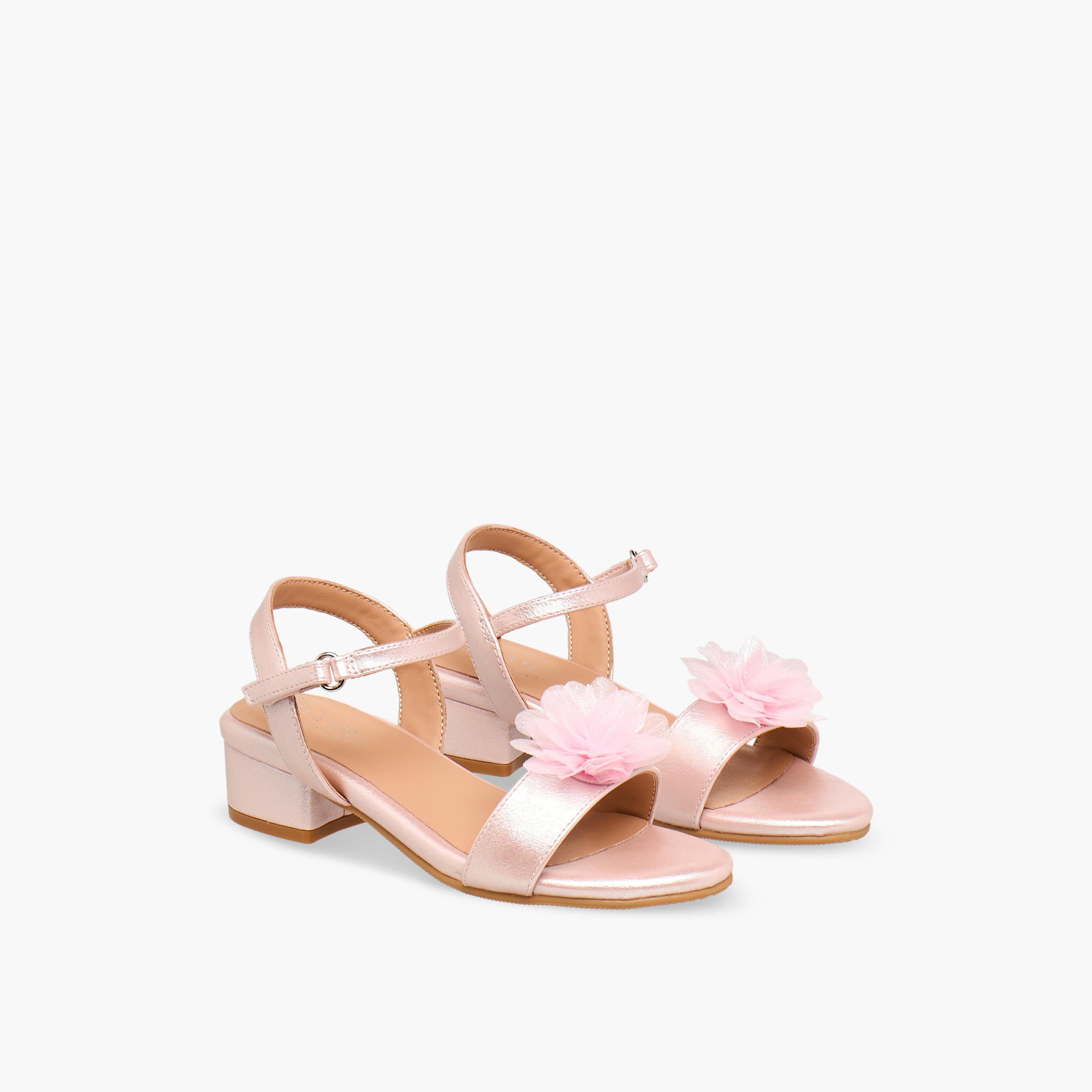 صندل بكعب عريض وبحزام كاحل للبنات من سيليست-girls-shoes-sandals-image-1