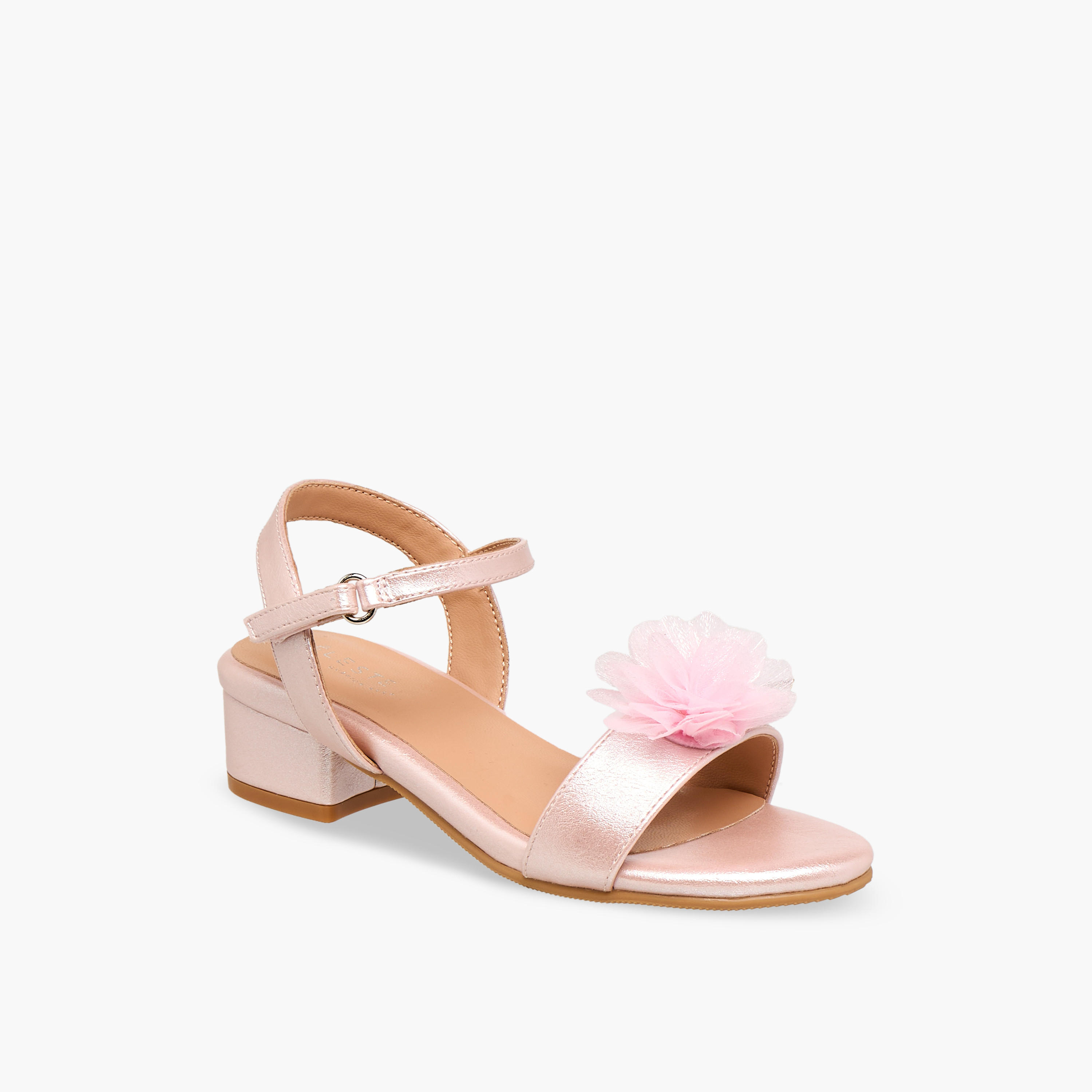 صندل بكعب عريض وبحزام كاحل للبنات من سيليست-girls-shoes-sandals-image-2