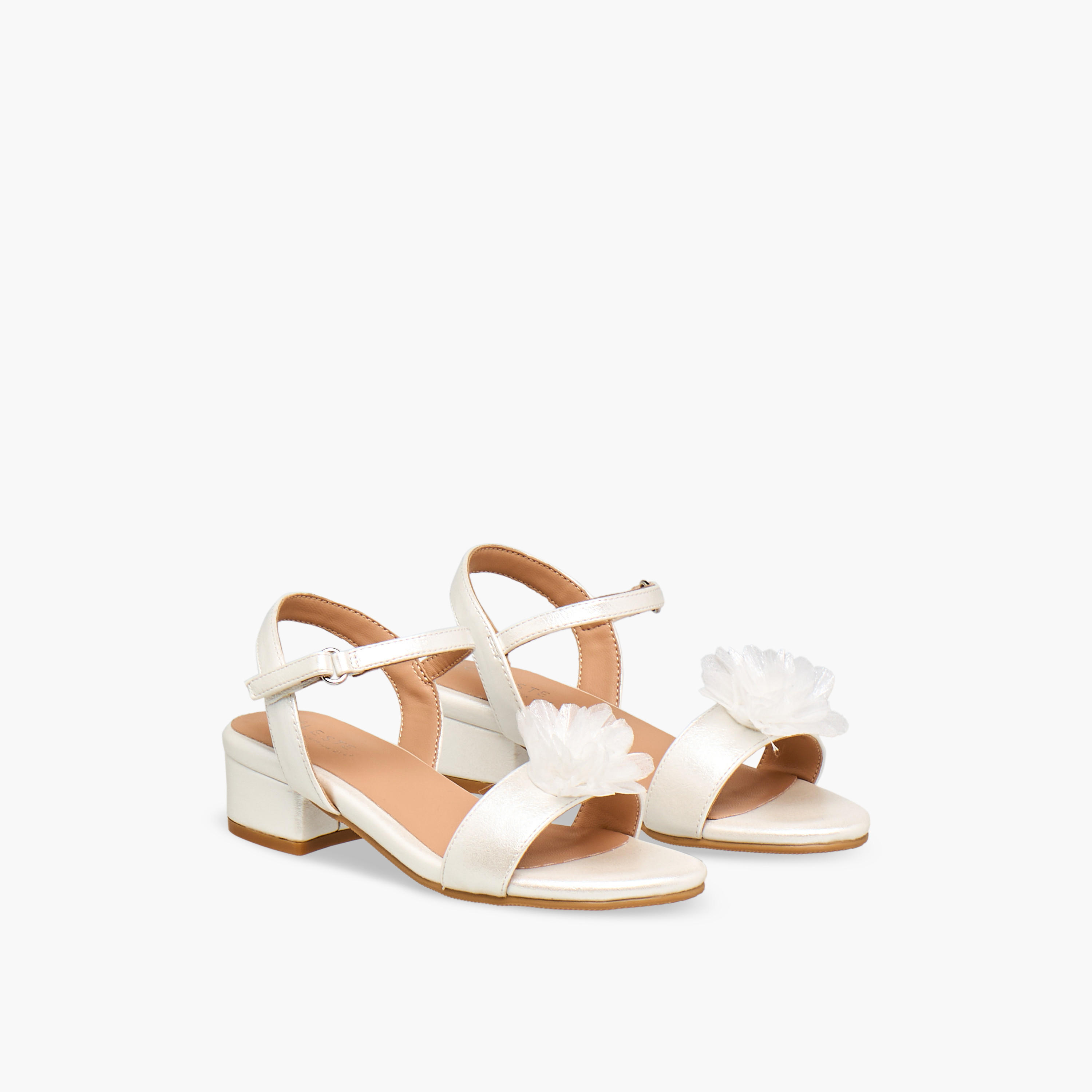 Celeste Girls Block Heel Ankle Strap Sandals-girls-shoes-sandals-image-1