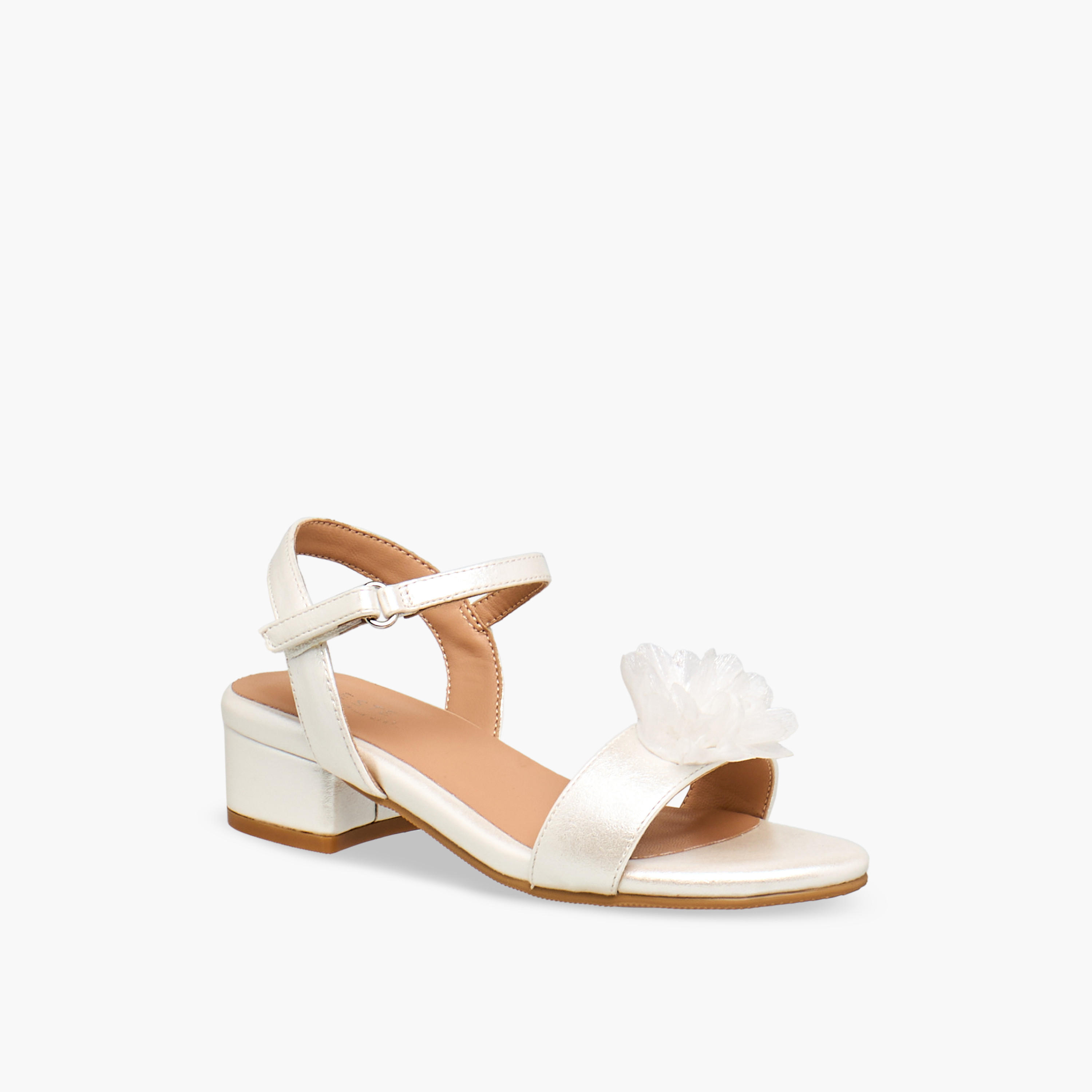 Celeste Girls Block Heel Ankle Strap Sandals-girls-shoes-sandals-image-2