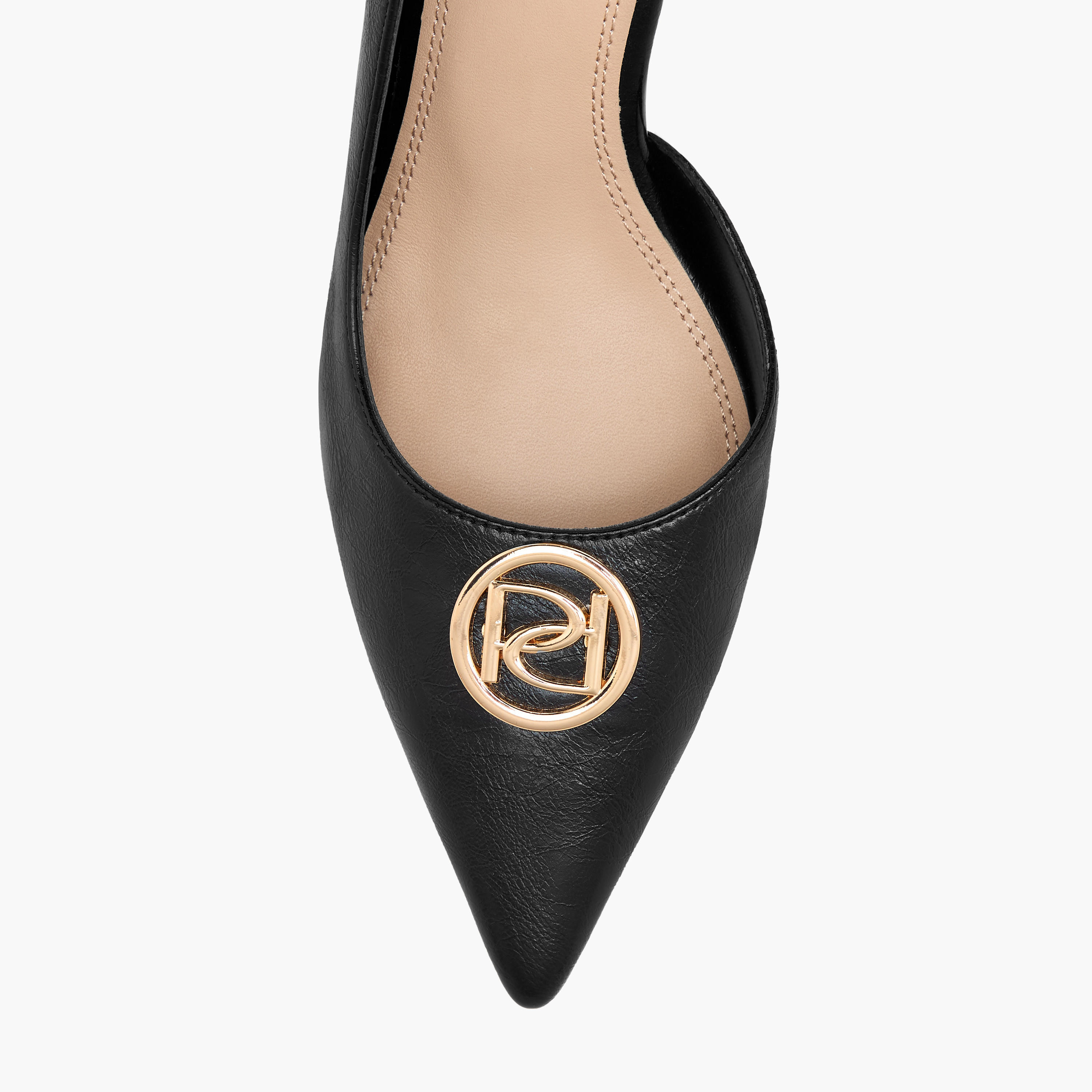حذاء سهل الارتداء بزخارف شعار وكعب رفيع من بابريكا-women-shoes-heels-image-9