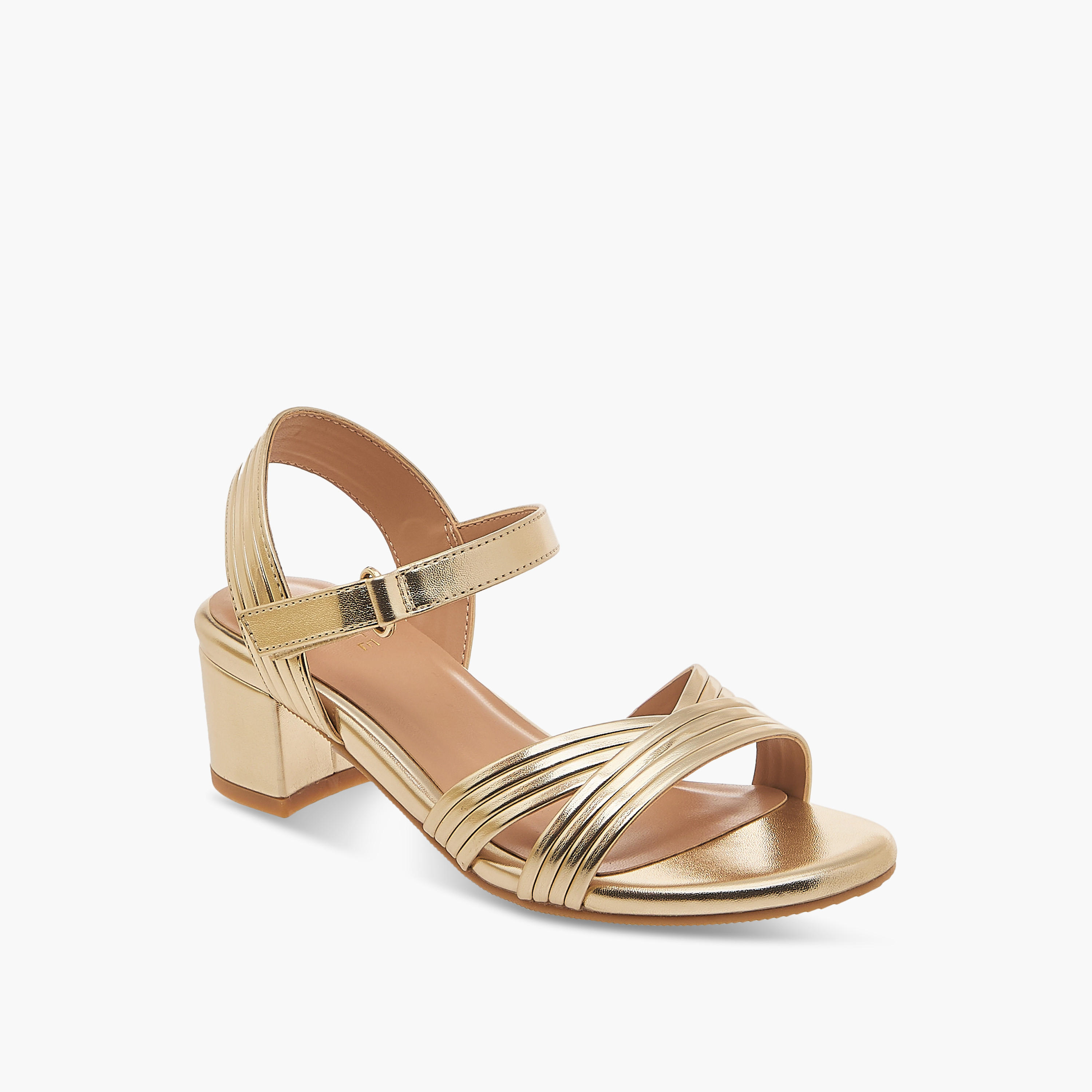 Celeste Girls' Block Heel Sandals with Hook and Loop Closure-girls-shoes-sandals-image-2