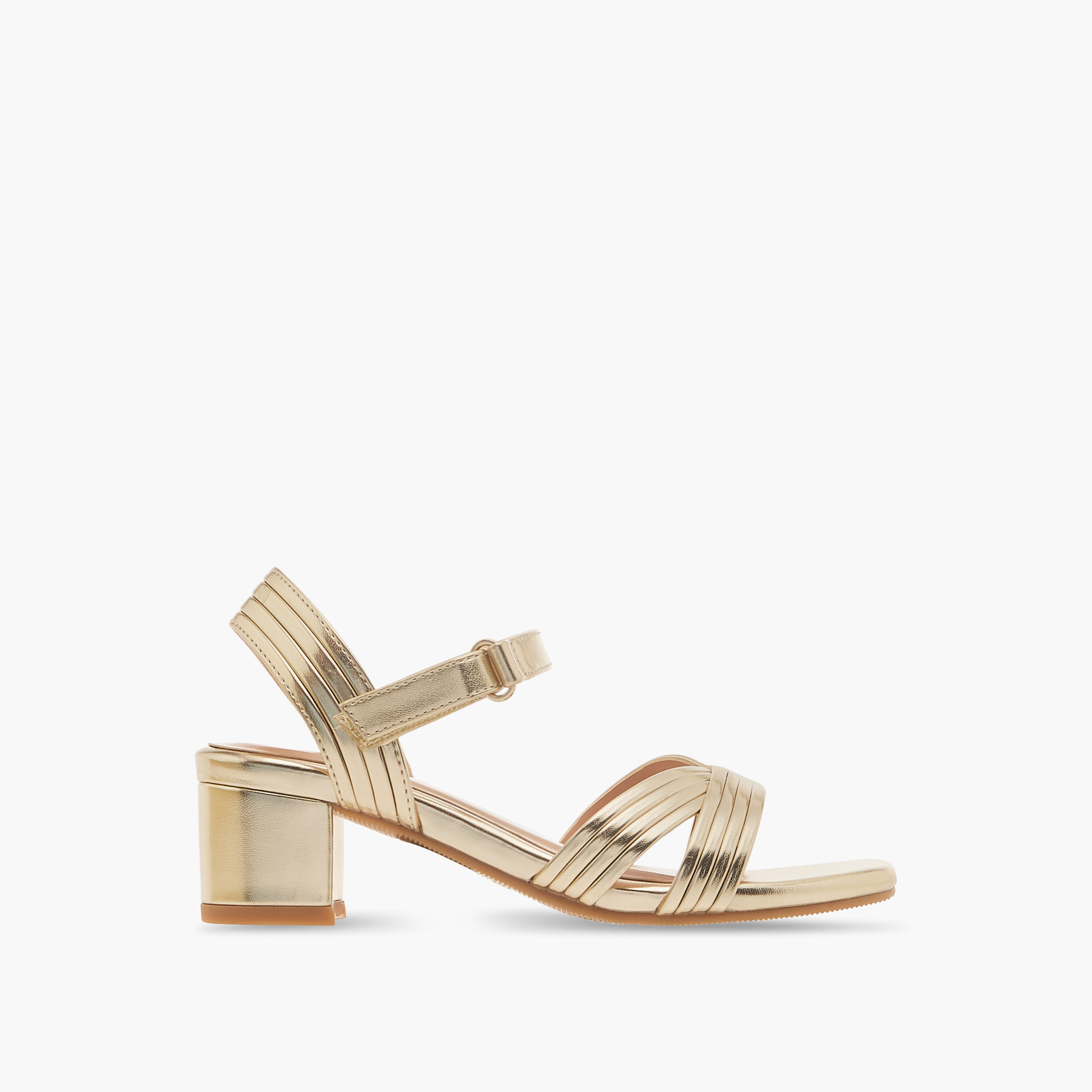 Celeste Girls' Block Heel Sandals with Hook and Loop Closure-girls-shoes-sandals-image-3