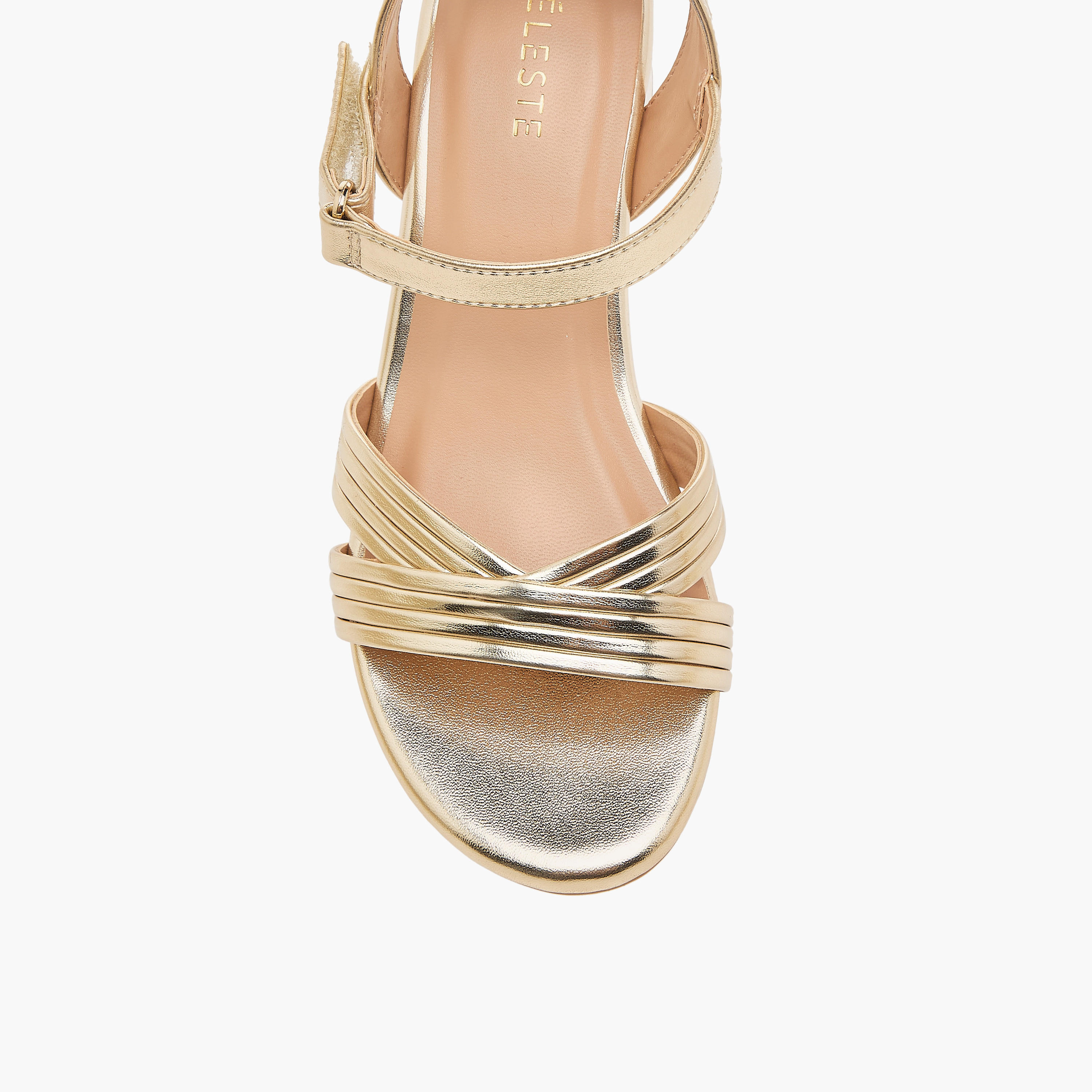 Celeste Girls' Block Heel Sandals with Hook and Loop Closure-girls-shoes-sandals-image-4