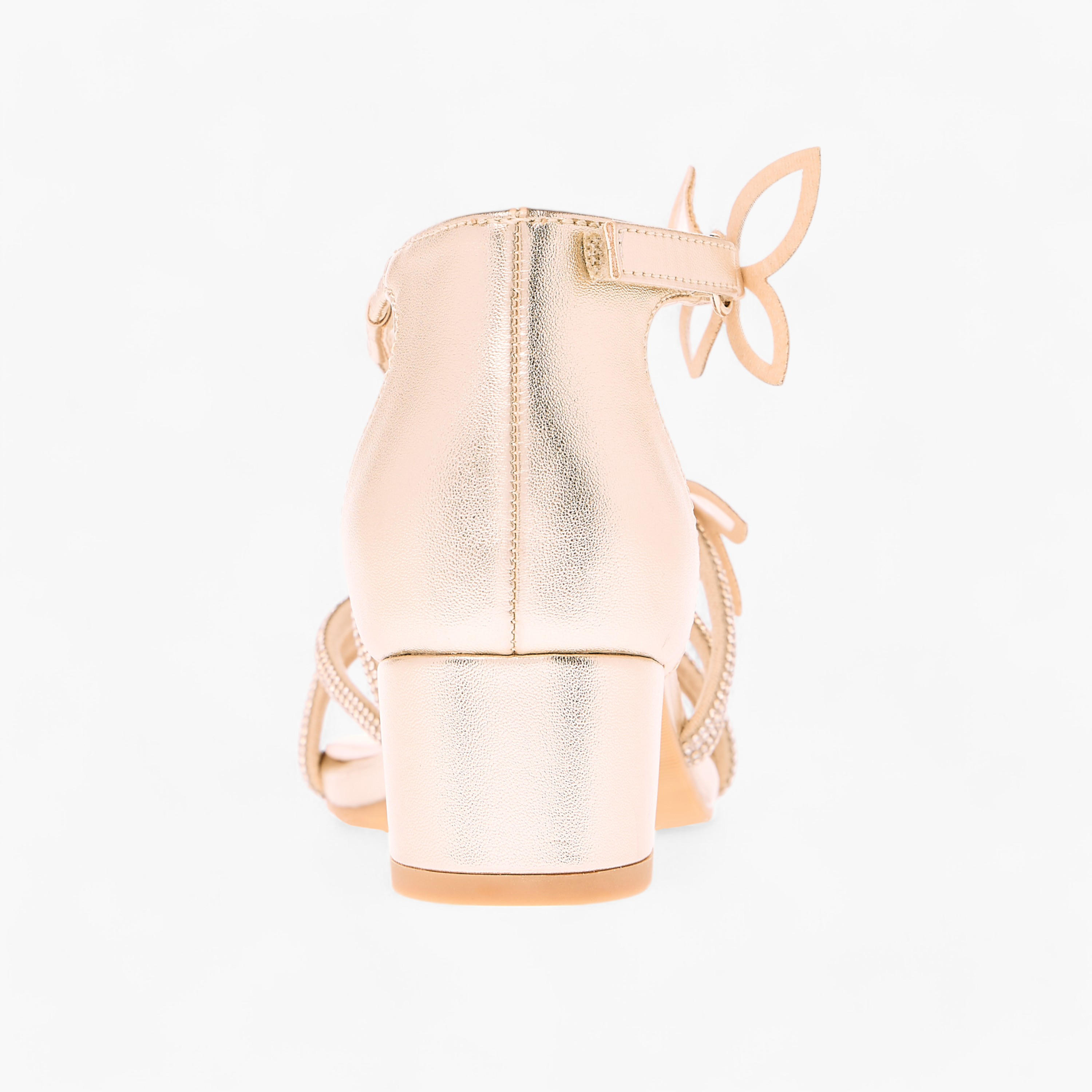Celeste Girl's Butterfly Embellished Sandals with Hook and Loop Closure-girls-shoes-sandals-image-5