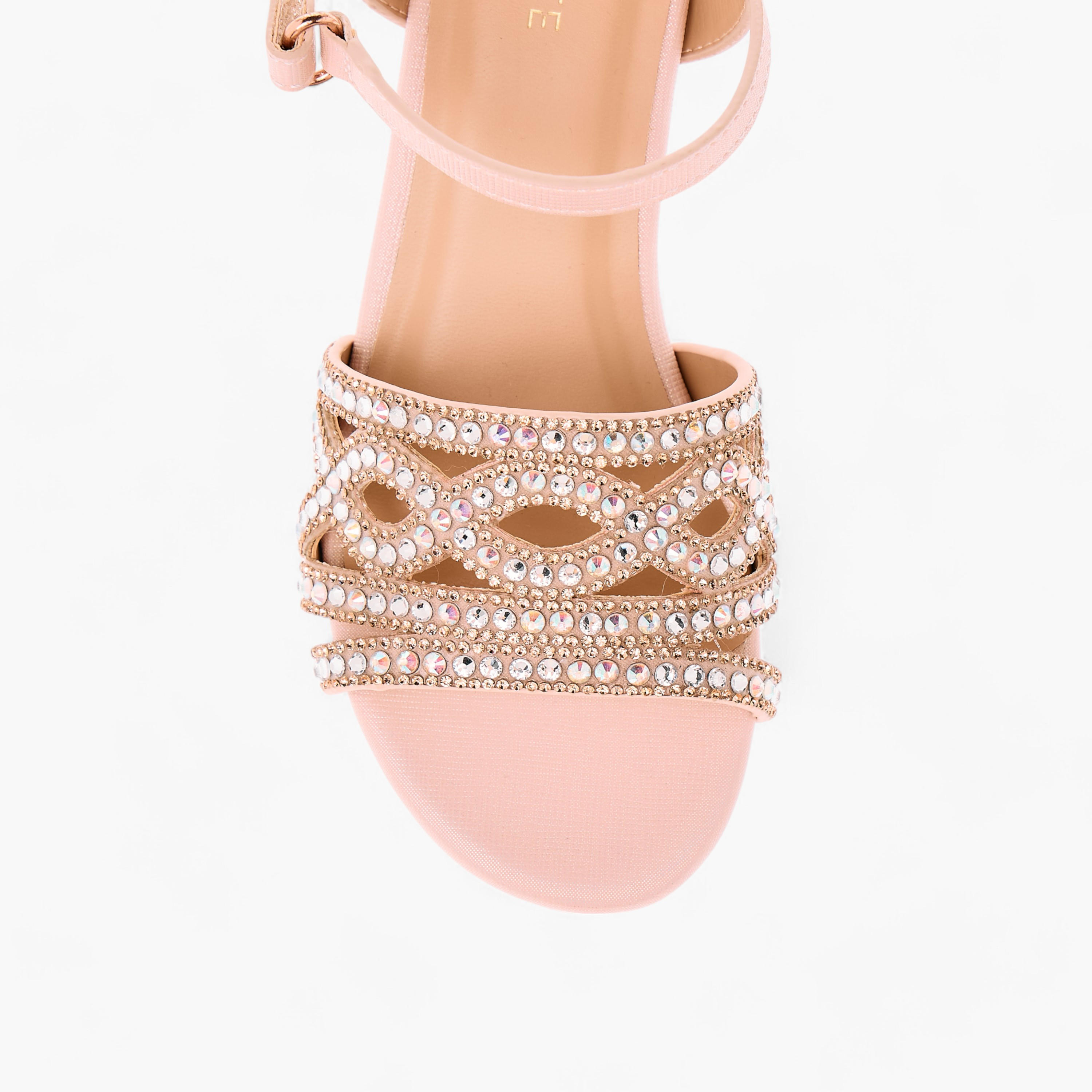 Celeste Girls' Embellished Sandals with Hook and Loop Closure-girls-shoes-sandals-image-8