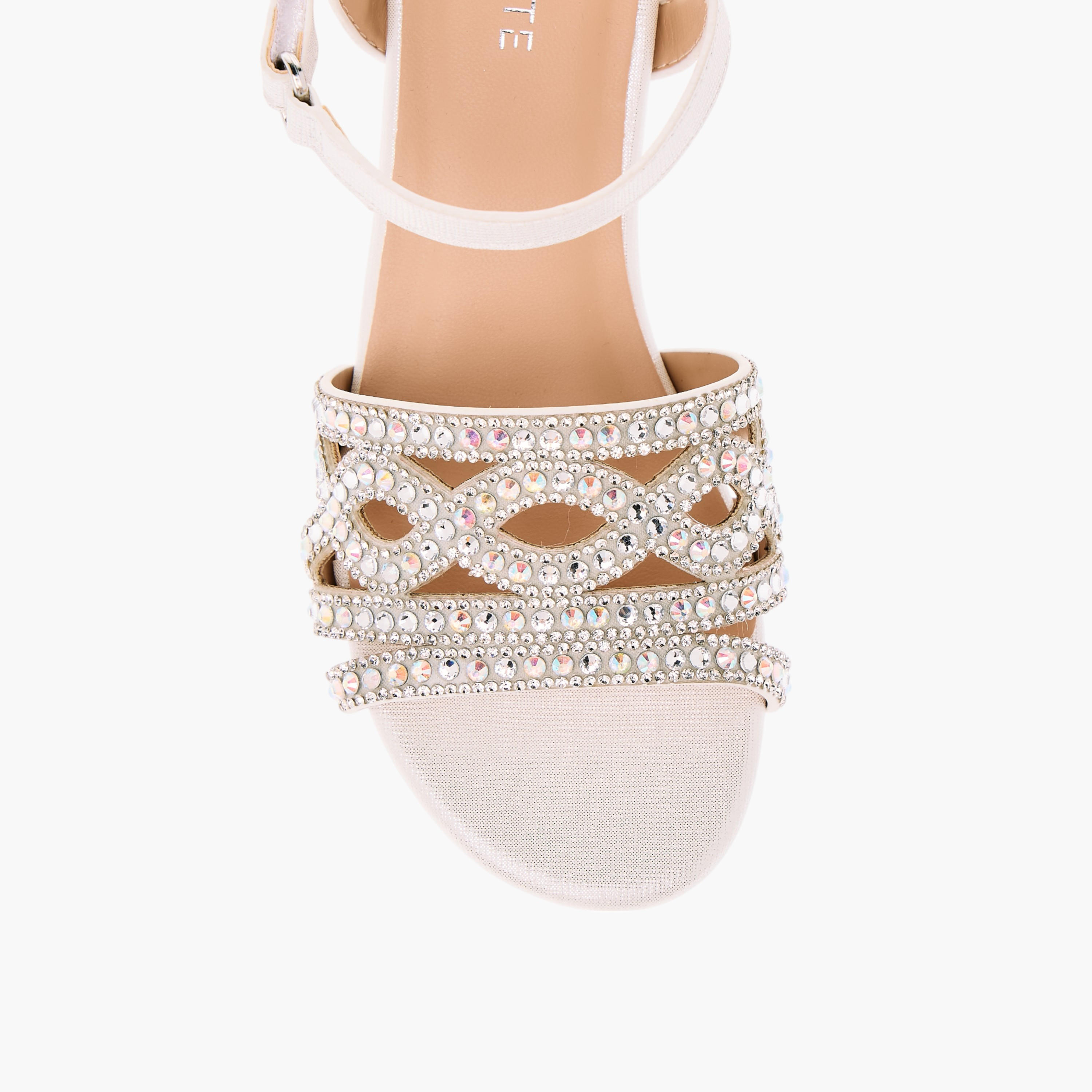 Celeste Girls' Embellished Sandals with Hook and Loop Closure-girls-shoes-sandals-image-4