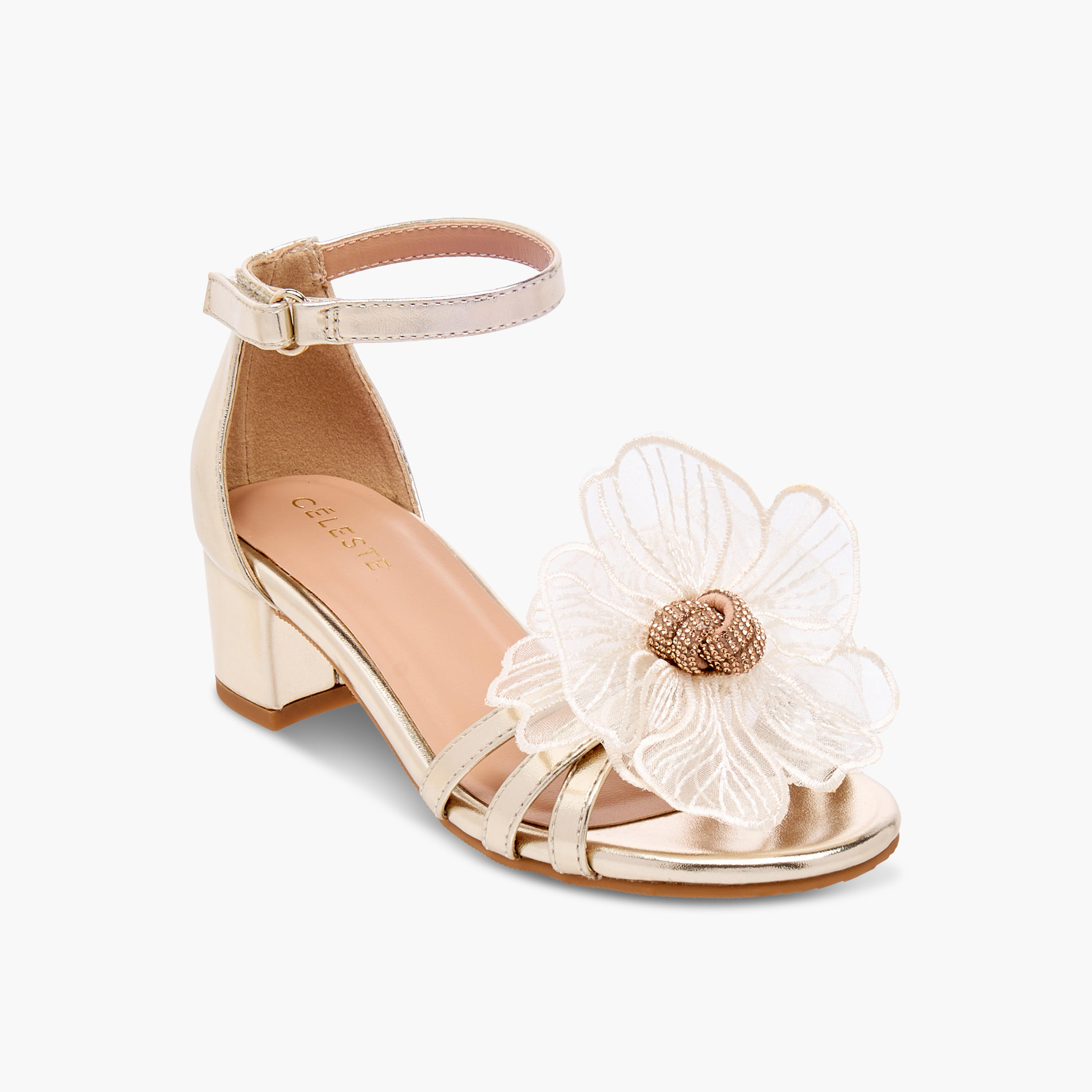 صندل بزخارف زهرة وكعب سميك للبنات من سيليست-girls-shoes-sandals-image-8