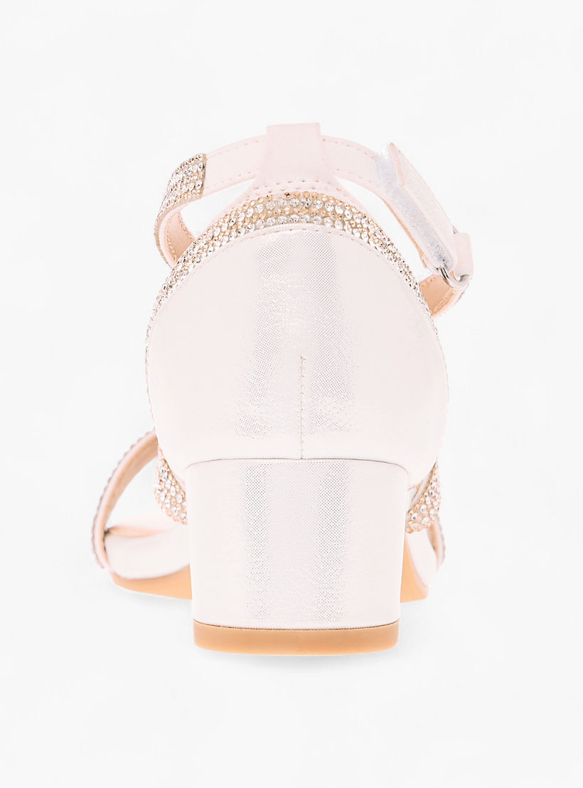 Celeste Girl's Embellished Sandals with Hook and Loop Closure-girls-shoes-sandals-image-5