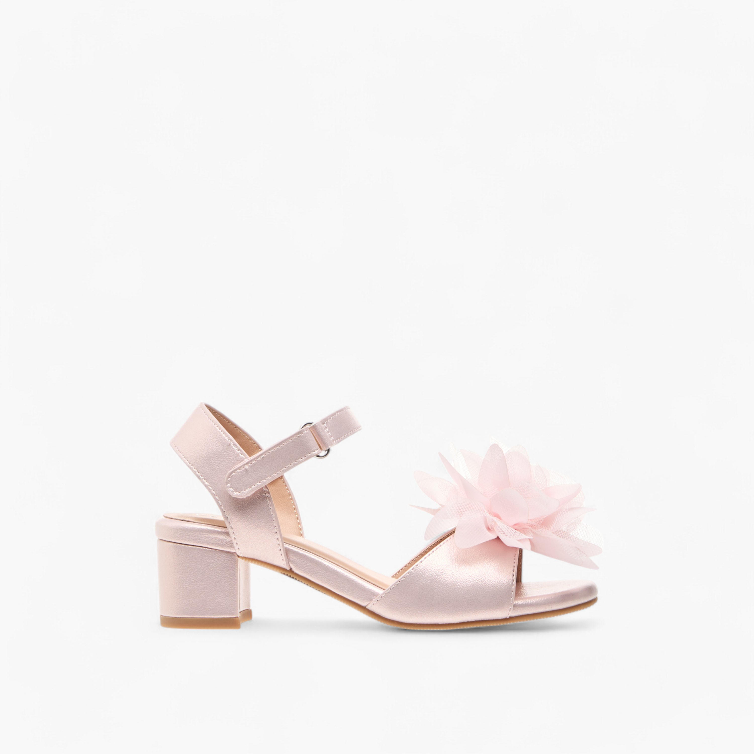 صندل مزين بأزهار وكعب سميك وشريط إغلاق للبنات من سيليست-girls-shoes-sandals-image-8