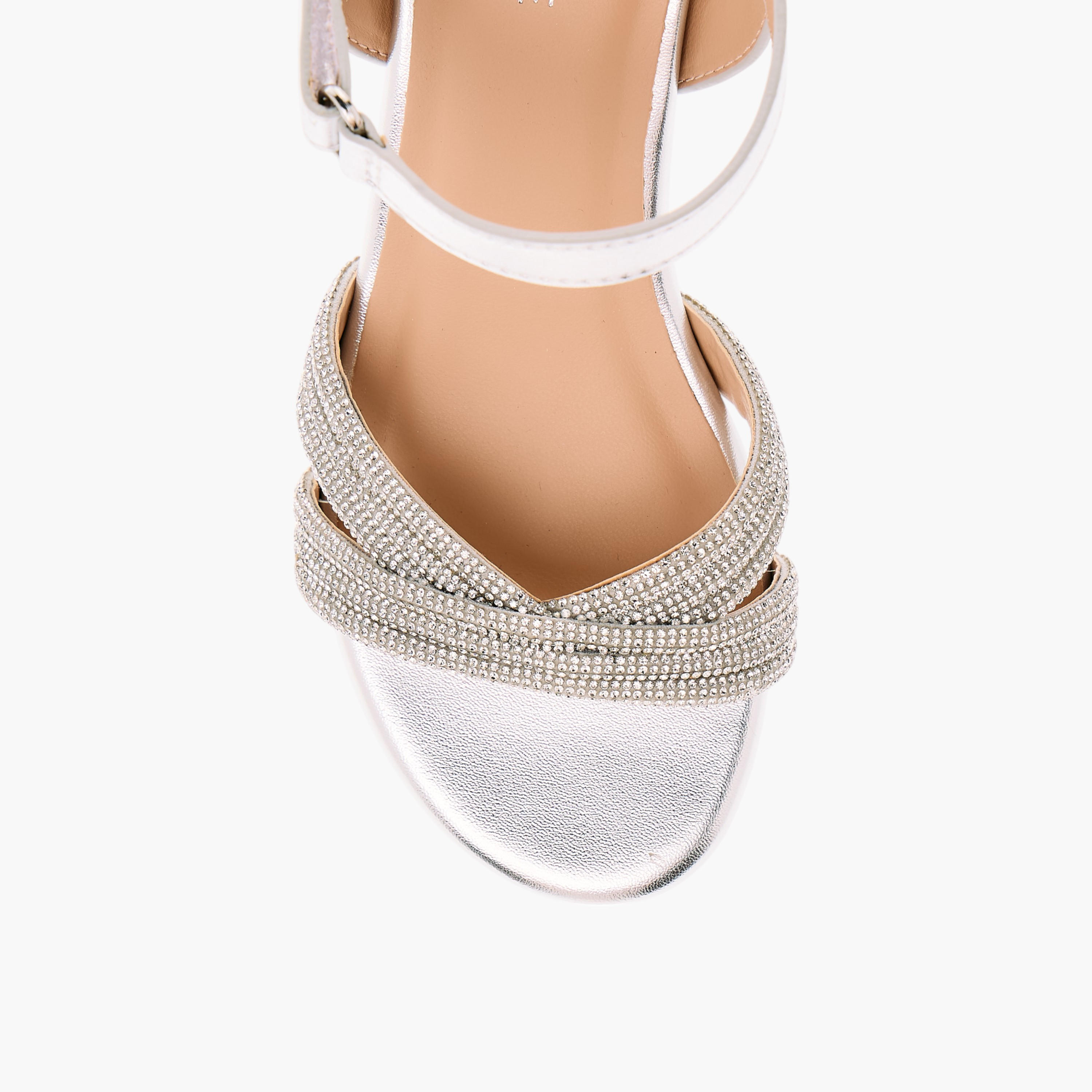 Celeste Girls' Embellished Block Heeled Sandals with Hook and Loop Closure-girls-shoes-sandals-image-4