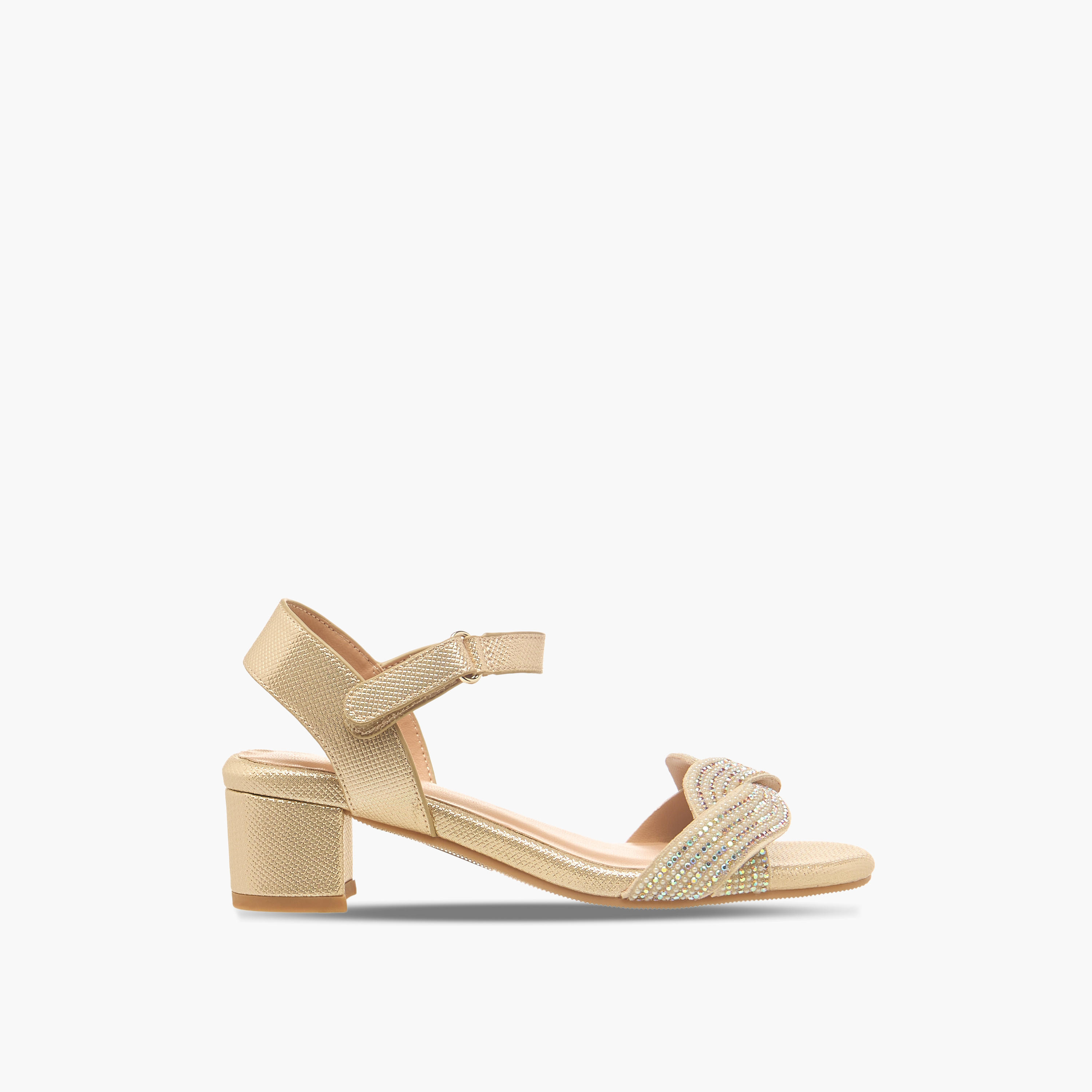 Celeste Girls Embellished Block Heel Sandals-girls-shoes-sandals-image-3