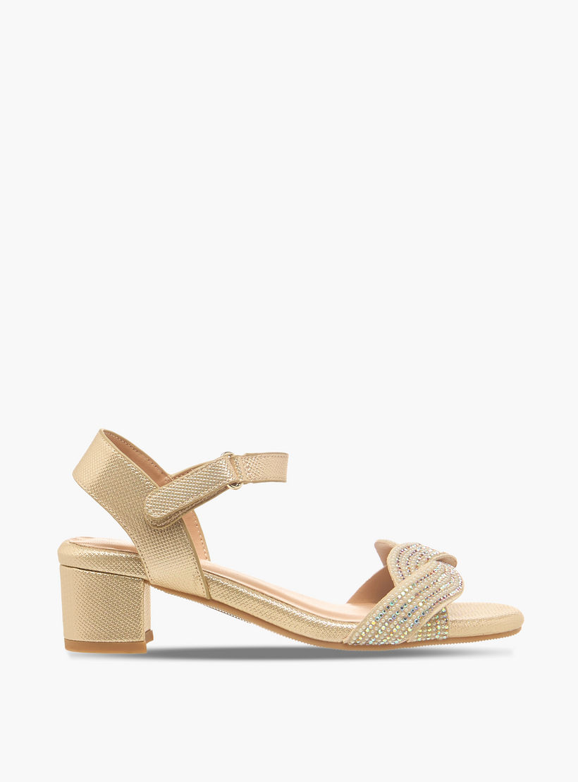 Celeste Girls Embellished Block Heel Sandals-girls-shoes-sandals-image-3