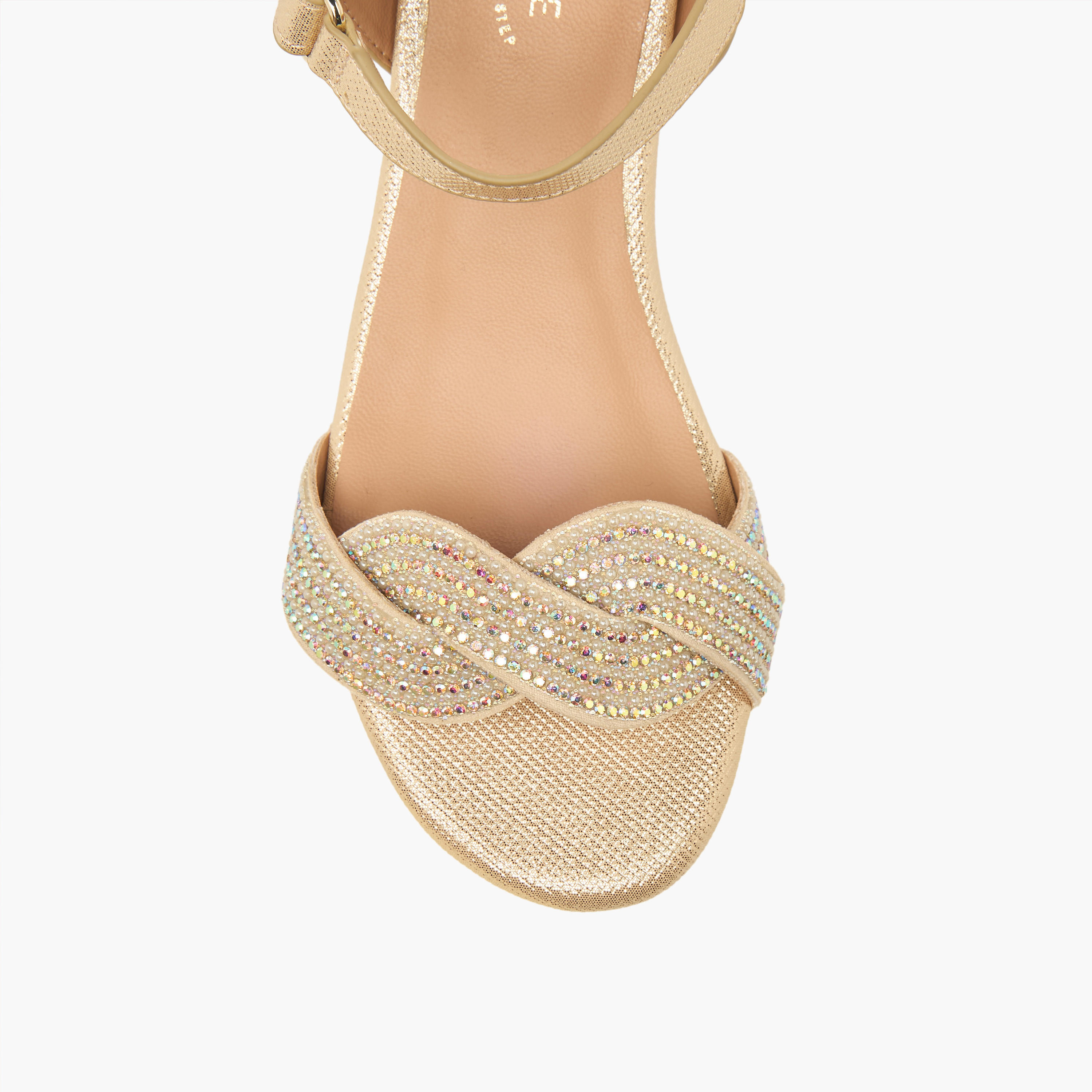 Celeste Girls Embellished Block Heel Sandals-girls-shoes-sandals-image-4