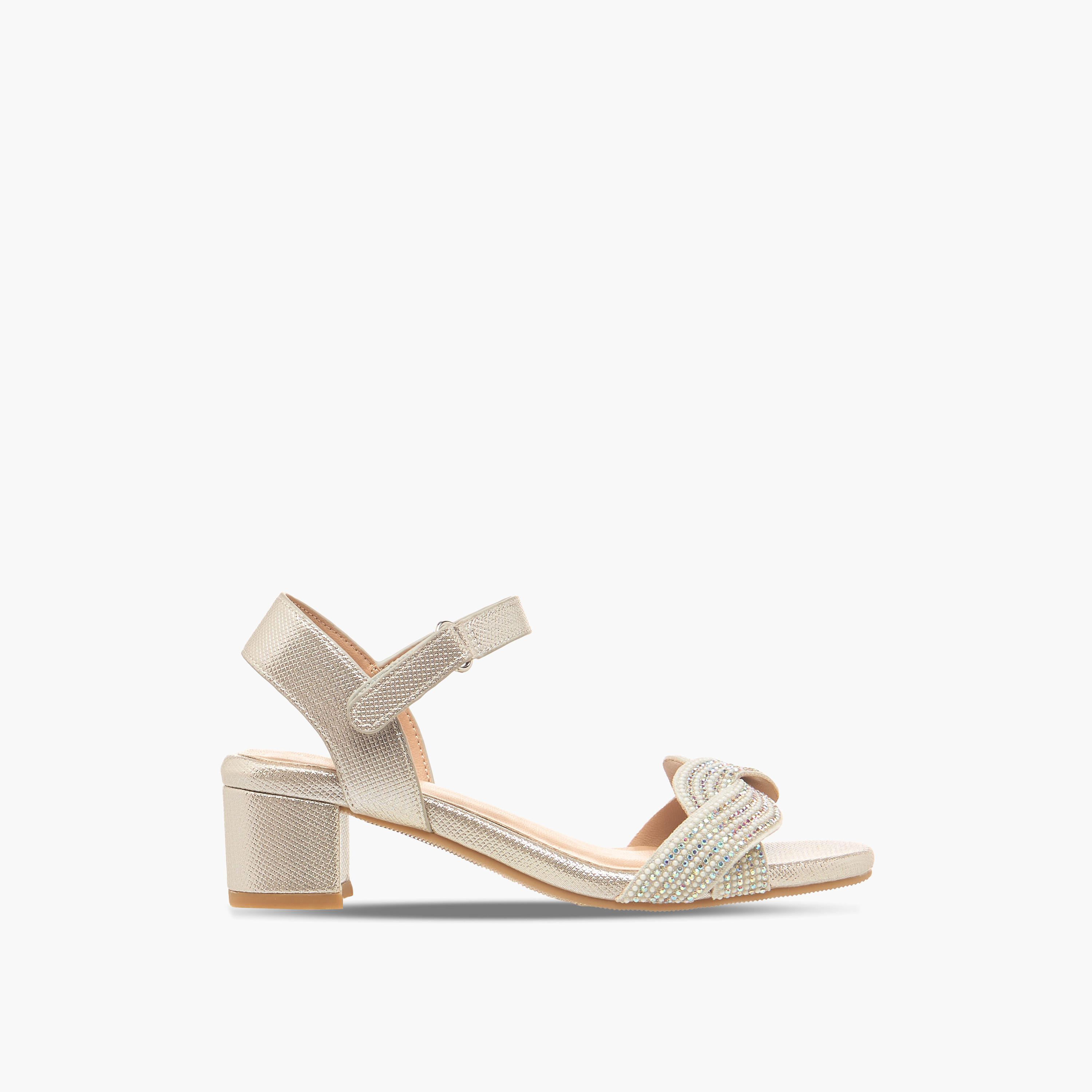 Celeste Girls Embellished Block Heel Sandals-girls-shoes-sandals-image-3
