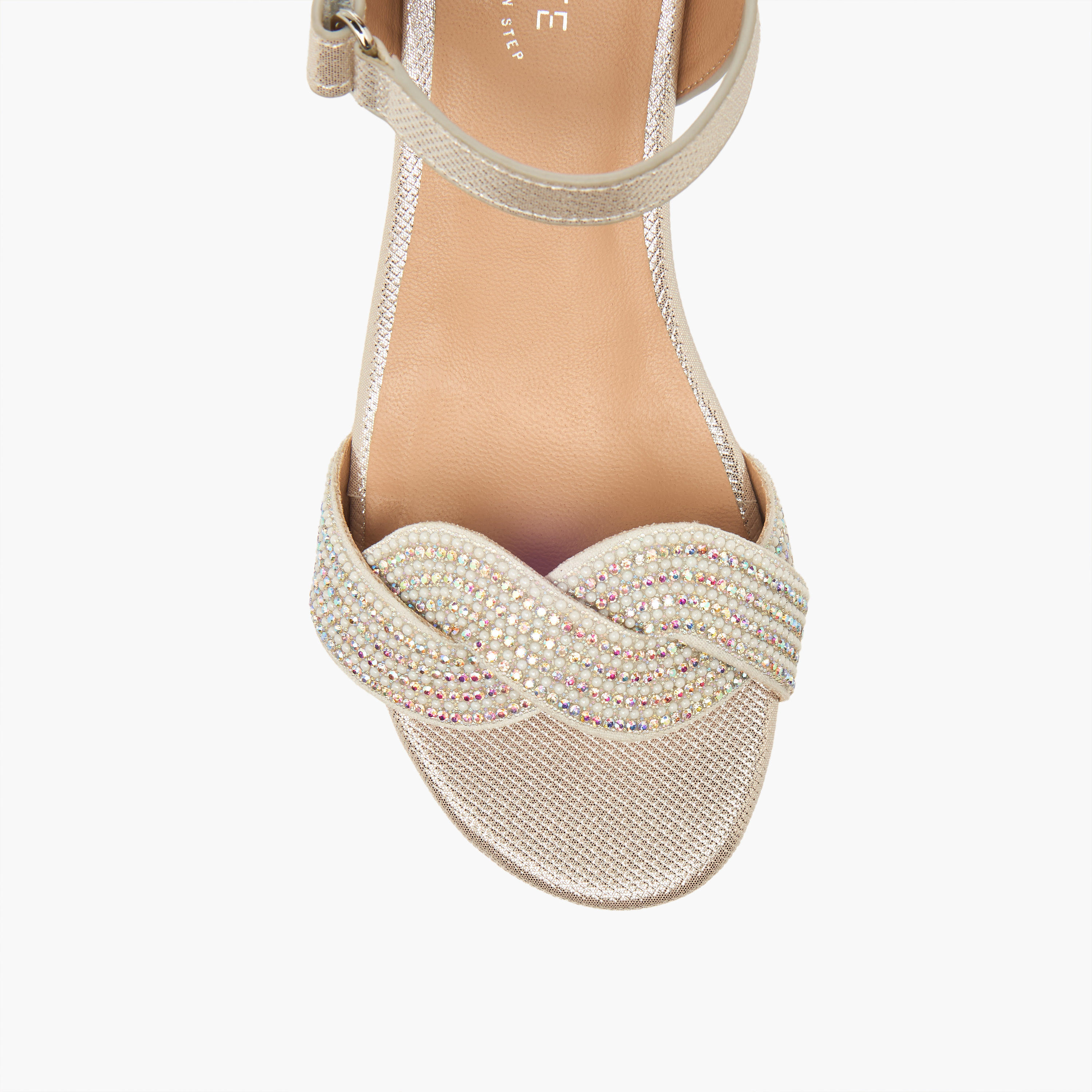 Celeste Girls Embellished Block Heel Sandals-girls-shoes-sandals-image-4
