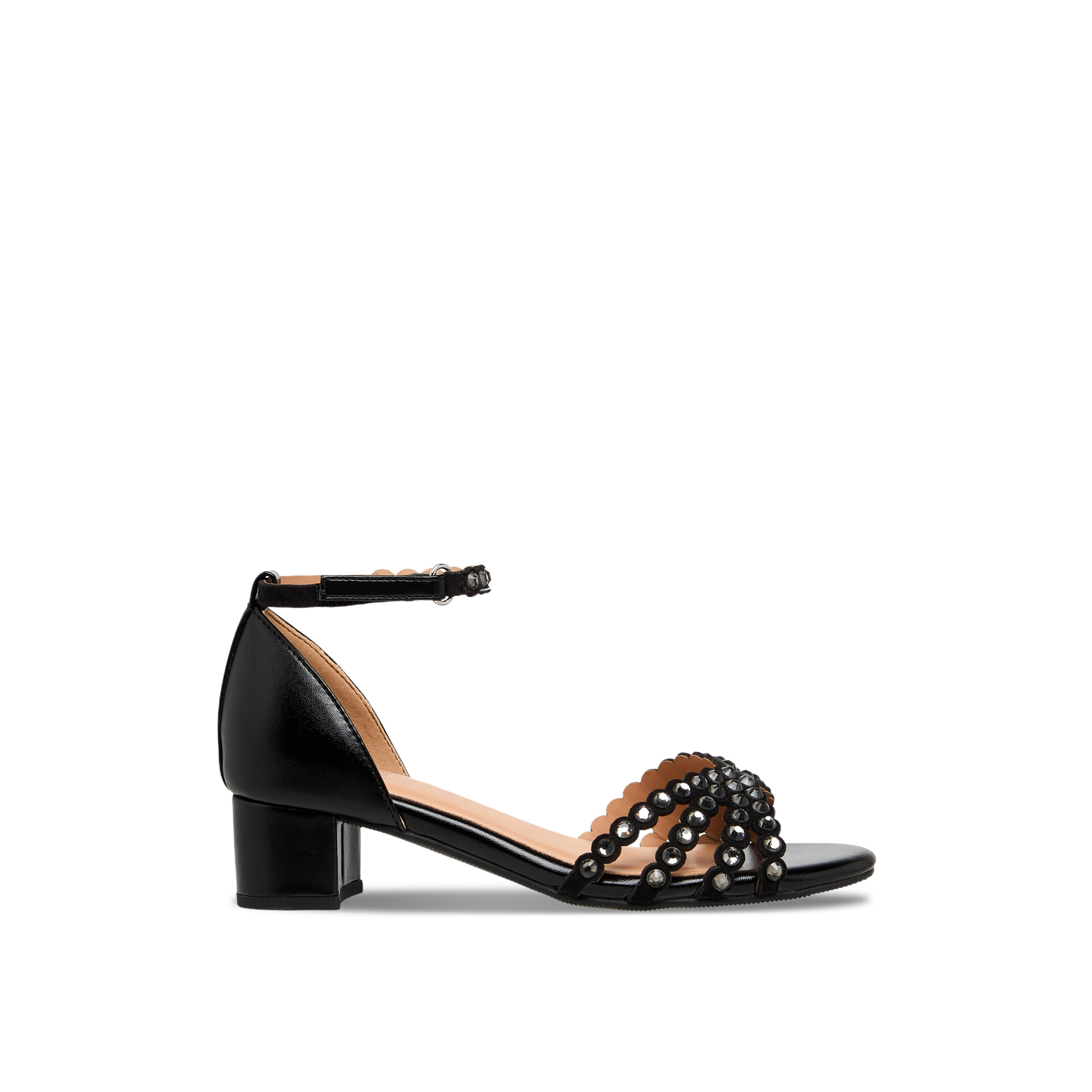 Celeste Girls Block Heel Ankle Strap Sandals-girls-shoes-sandals-image-3
