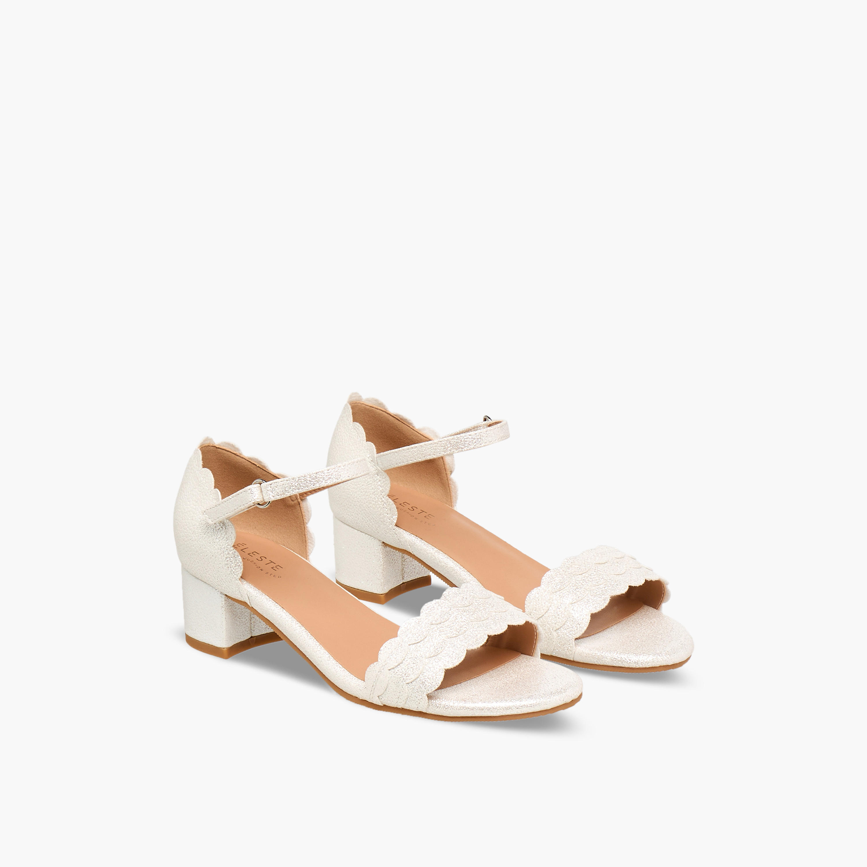Celeste Girls Block Heel Ankle Strap Sandals-girls-shoes-sandals-image-1