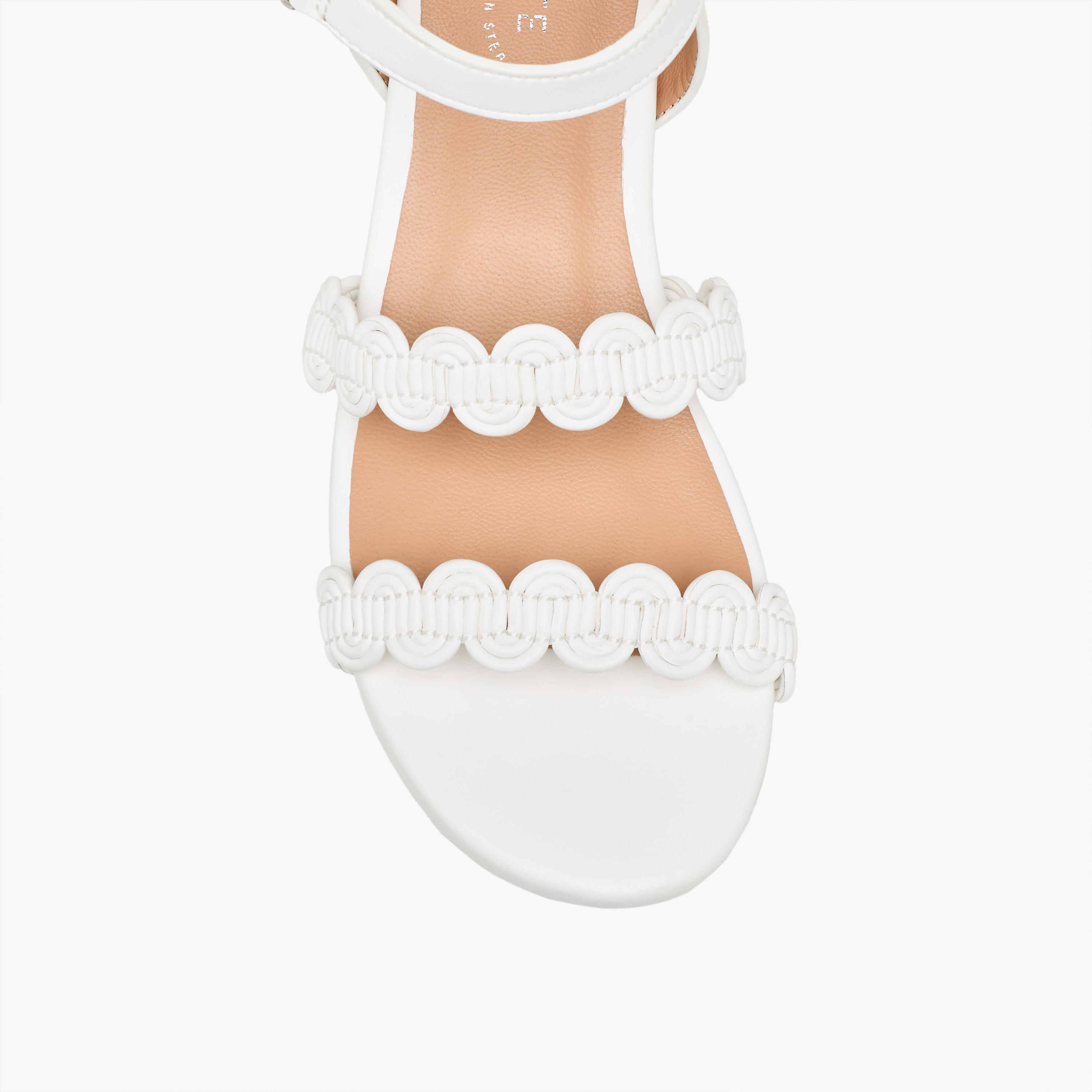 Celeste Girls Scalloped Design Block Heel Sandals-girls-shoes-sandals-image-4