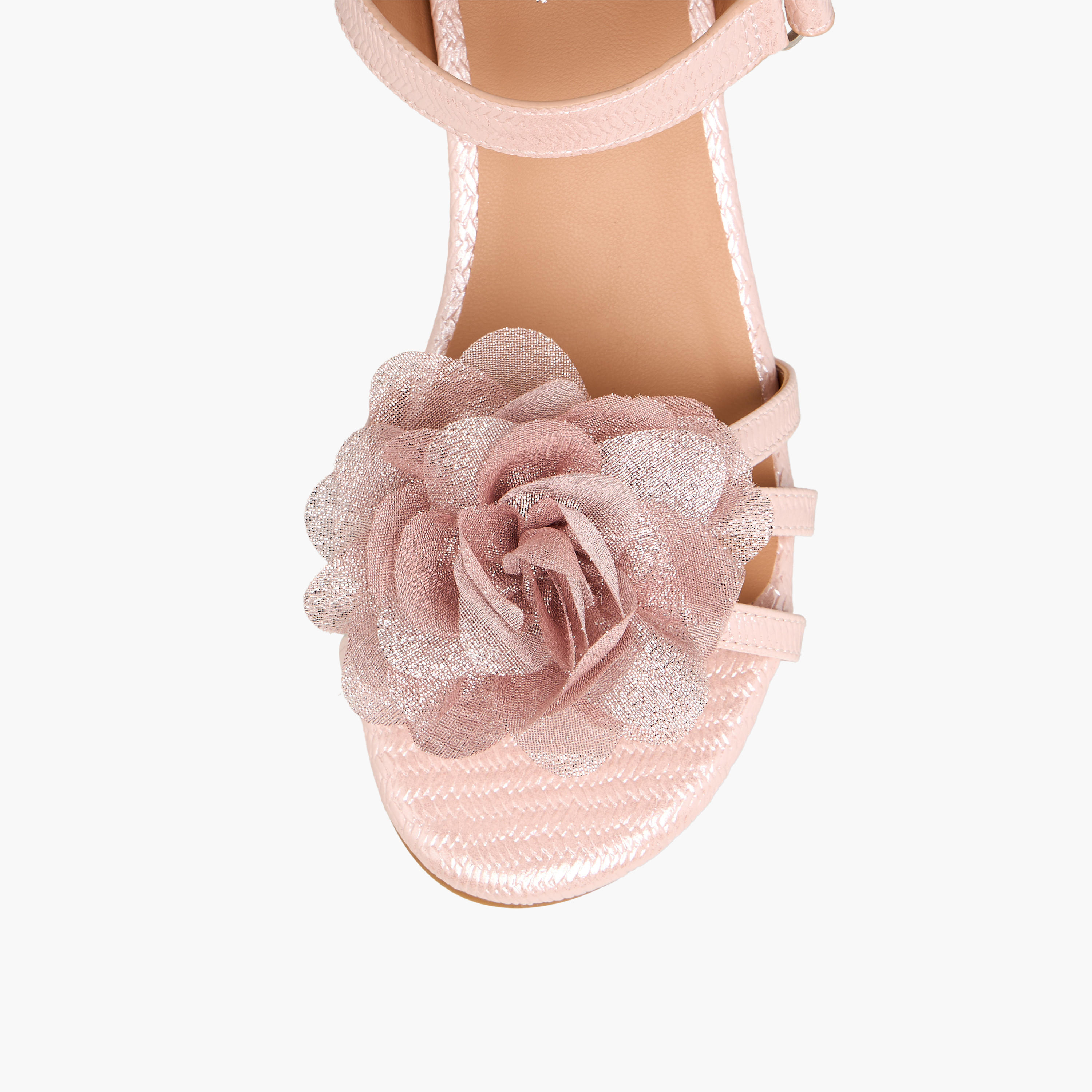Celeste Girls Block Heel Ankle Strap Sandals-girls-shoes-sandals-image-4