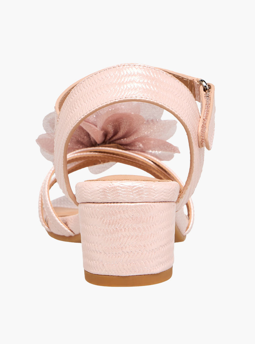 Celeste Girls Block Heel Ankle Strap Sandals-girls-shoes-sandals-image-5
