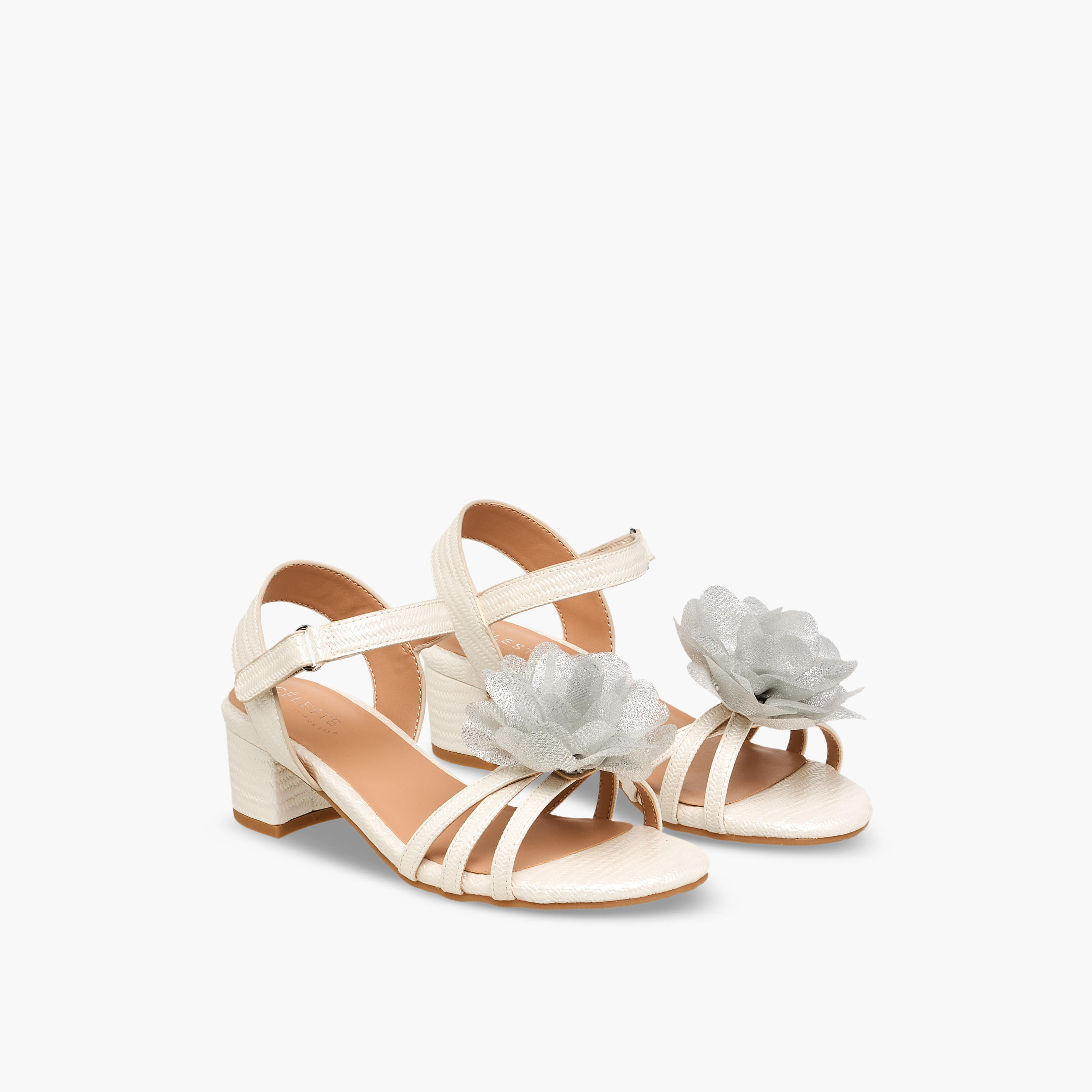 Celeste Girls Block Heel Ankle Strap Sandals-girls-shoes-sandals-image-1