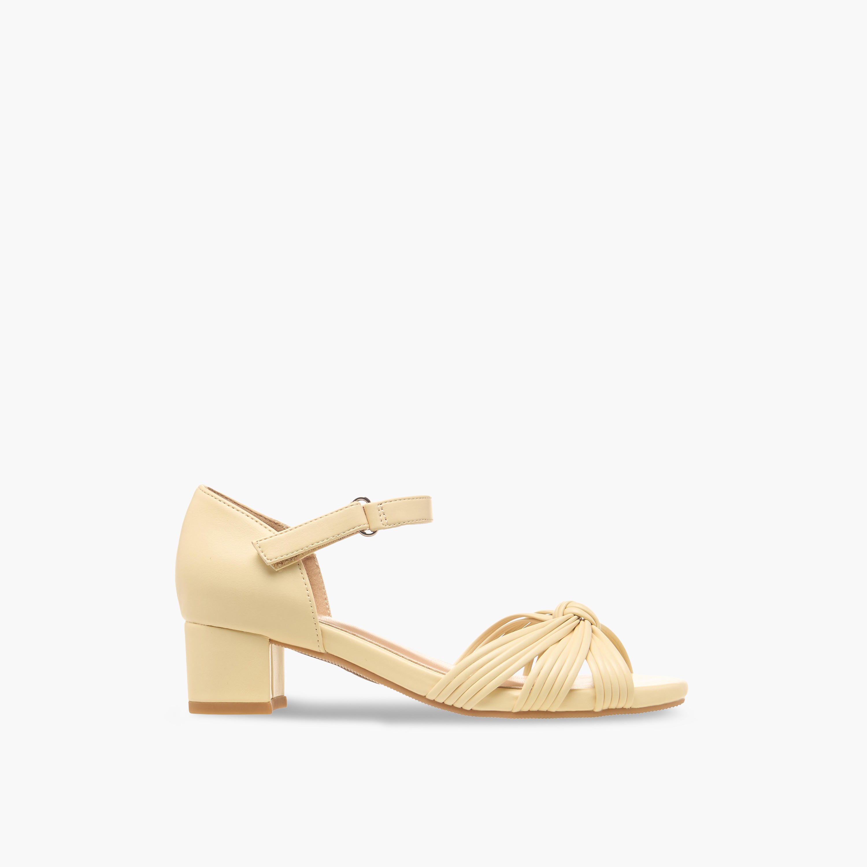 Celeste Girls Knotted Strap Block Heel Sandals-girls-shoes-sandals-image-3