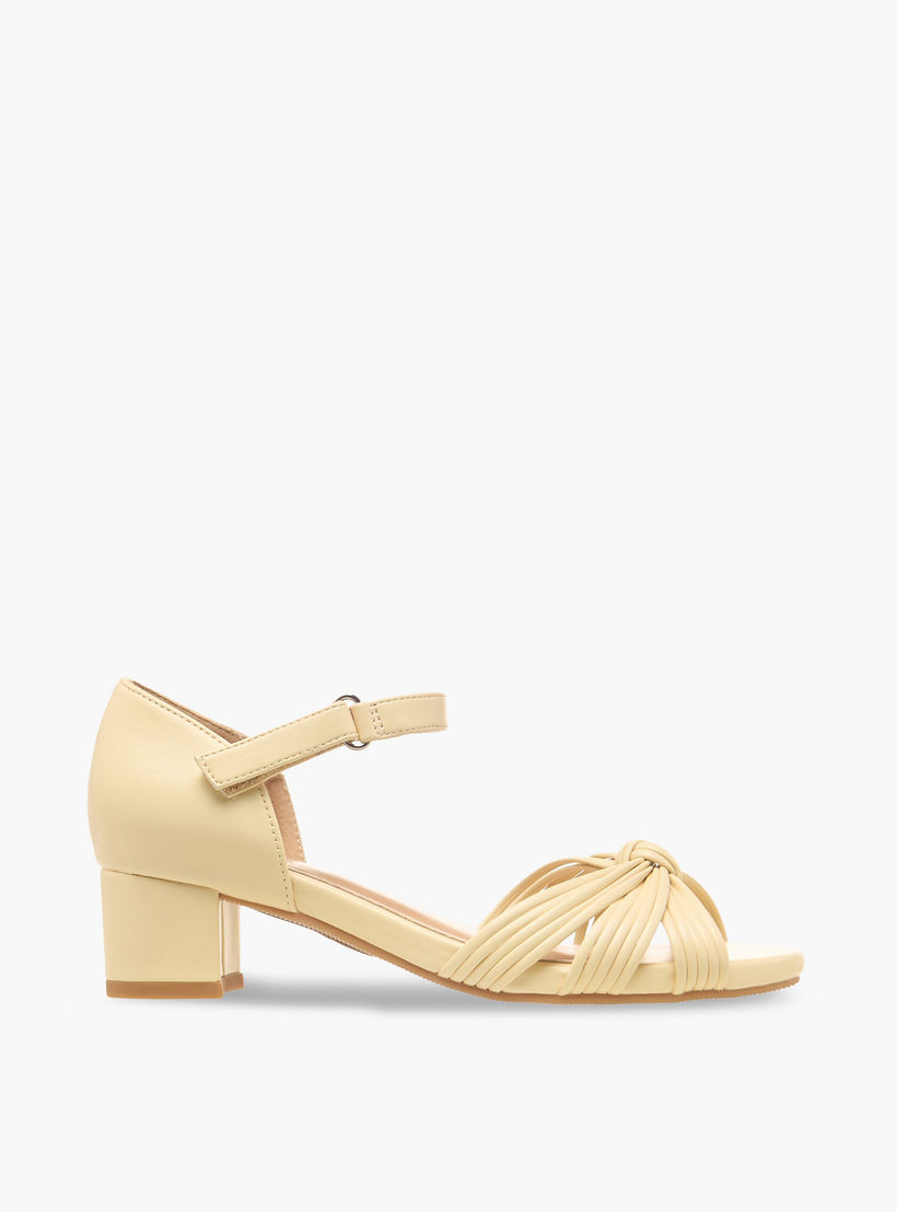 Celeste Girls Knotted Strap Block Heel Sandals-girls-shoes-sandals-image-3