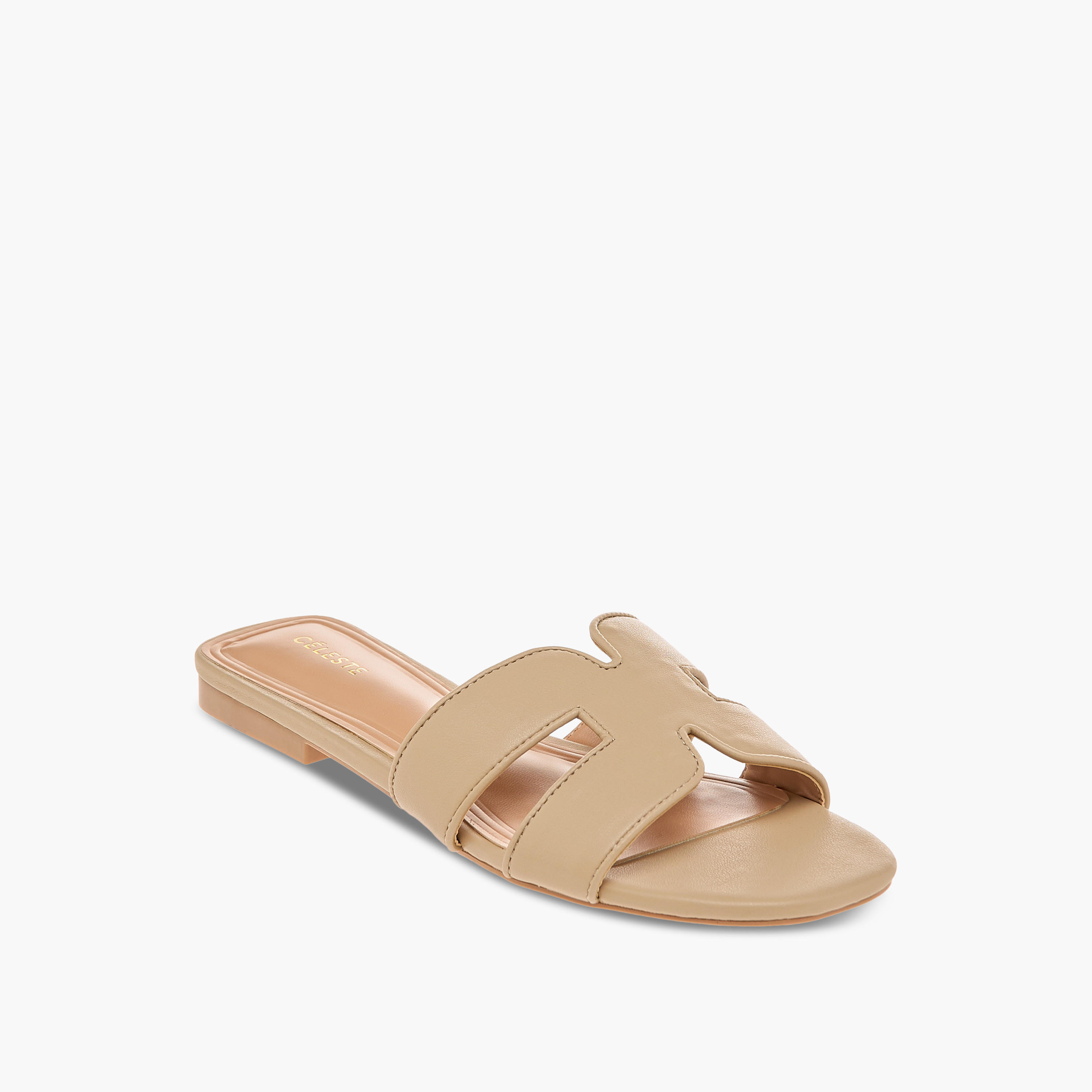 Celeste Women's Textured Slip-On Flat Sandals - J06007-001-25C-women-shoes-flats-sandals-image-2