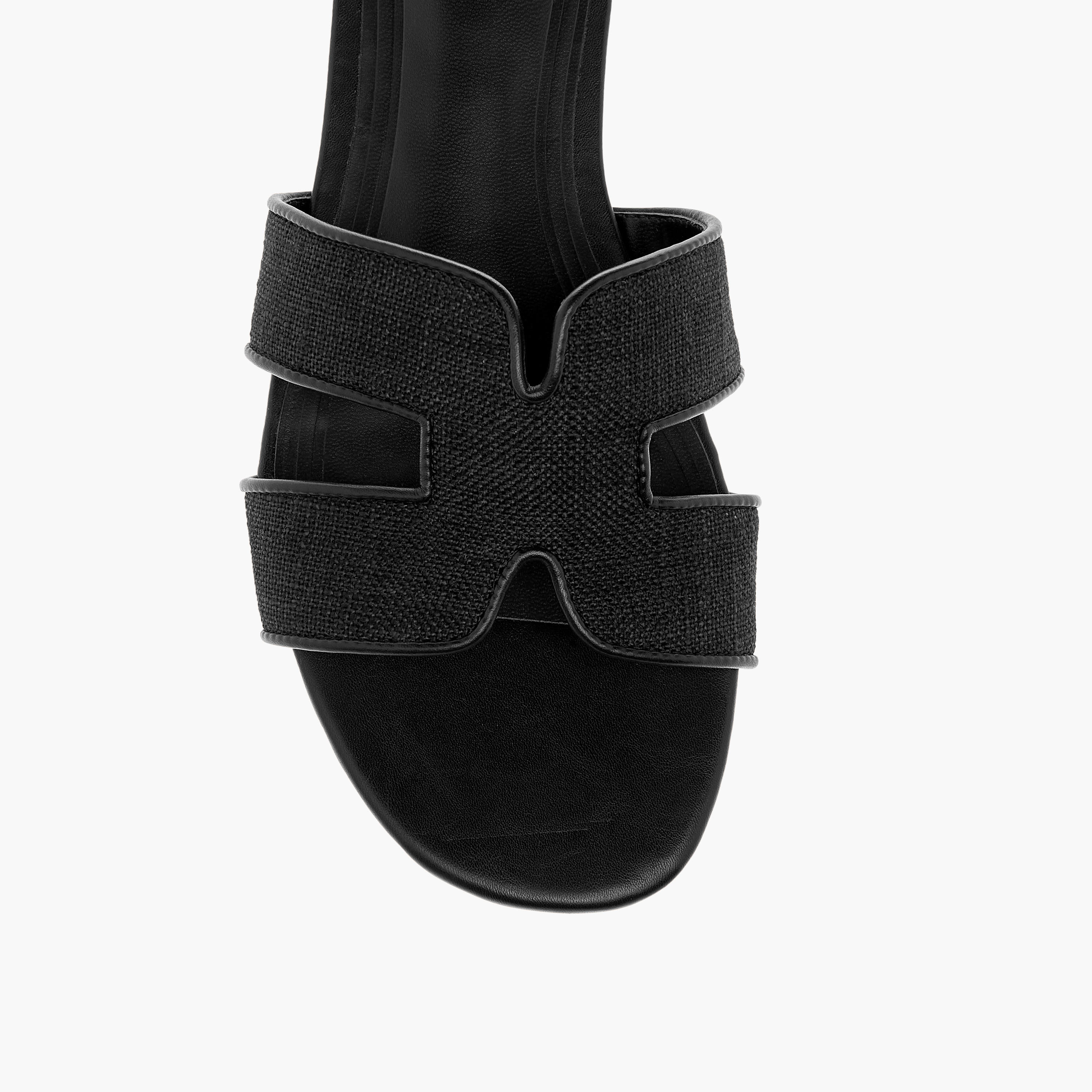 Celeste Women's Textured Slip-On Flat Sandals - J06007-001-25C-women-shoes-flats-sandals-image-4