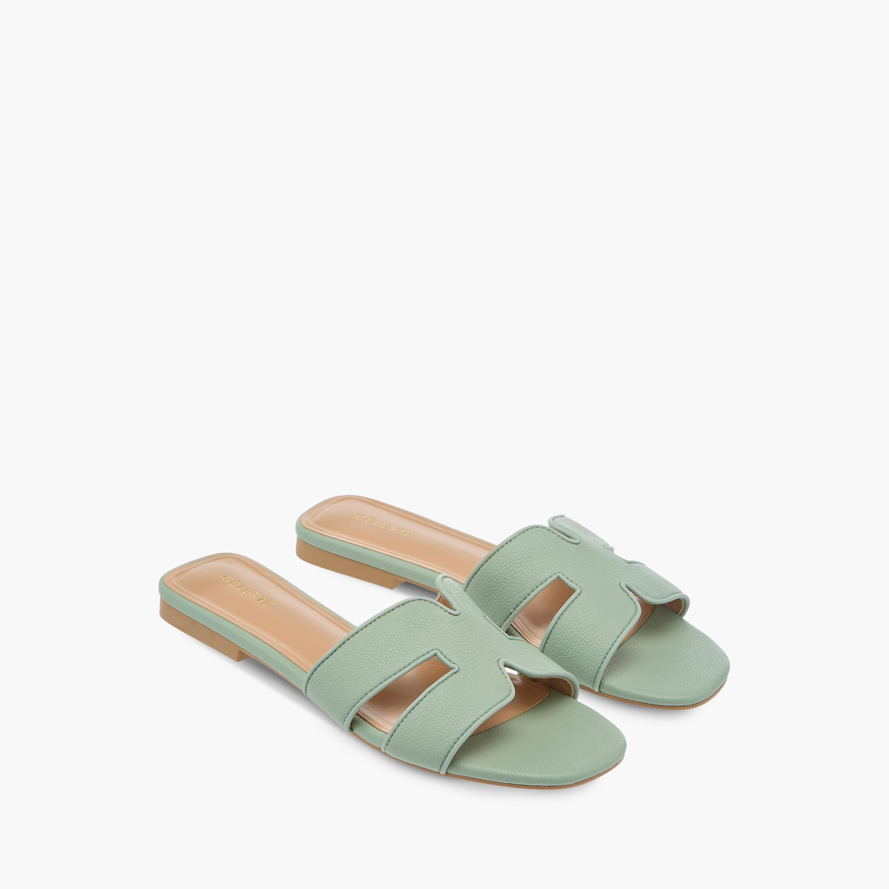 Celeste Women's Cutout Detail Slip-On Sandals-women-shoes-flats-sandals-image-1