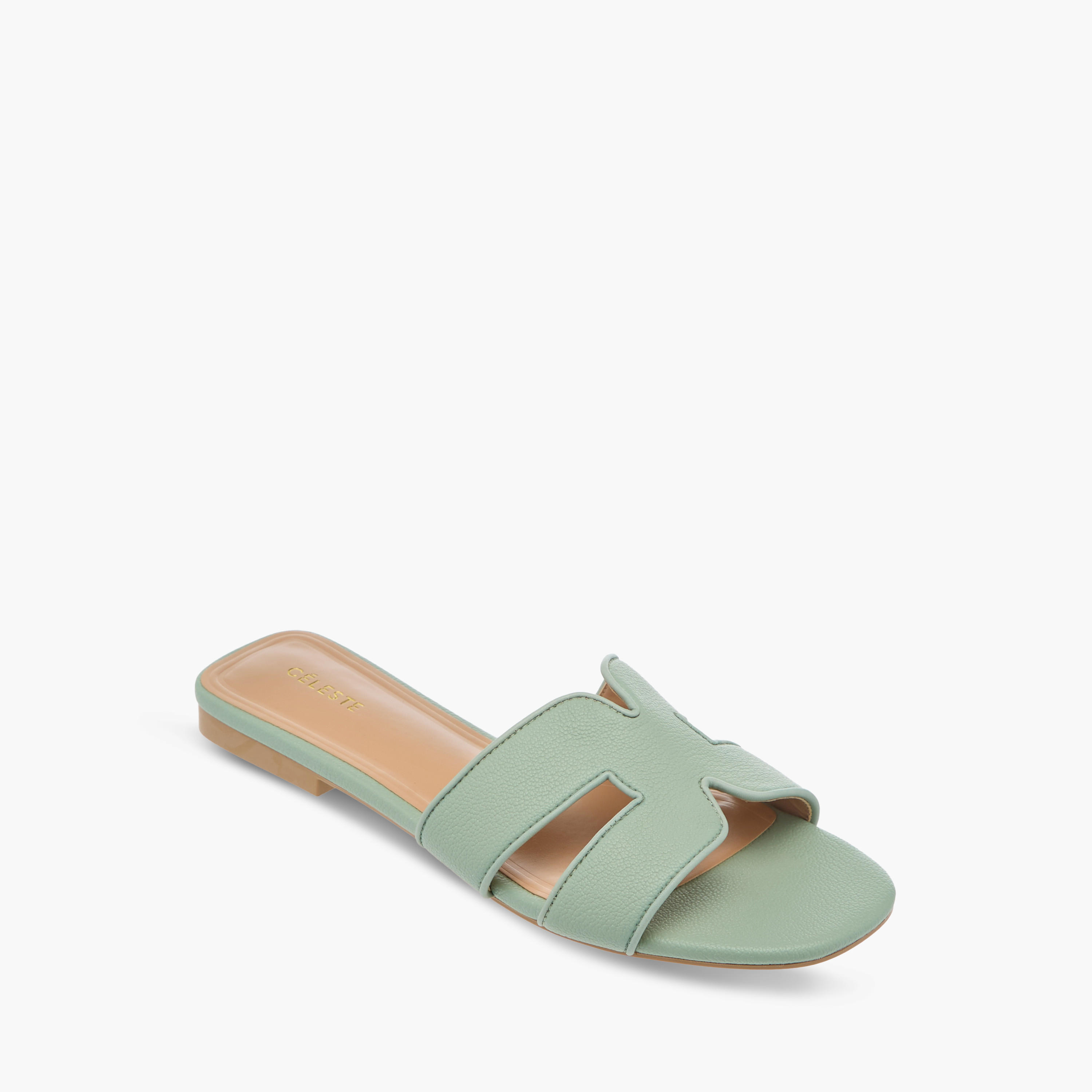 Celeste Women's Cutout Detail Slip-On Sandals-women-shoes-flats-sandals-image-2