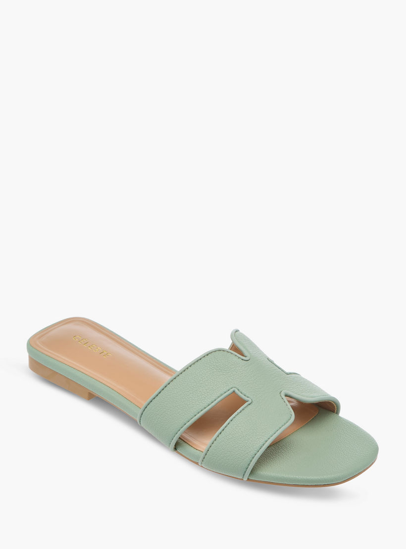 Celeste Women's Cutout Detail Slip-On Sandals-women-shoes-flats-sandals-image-2
