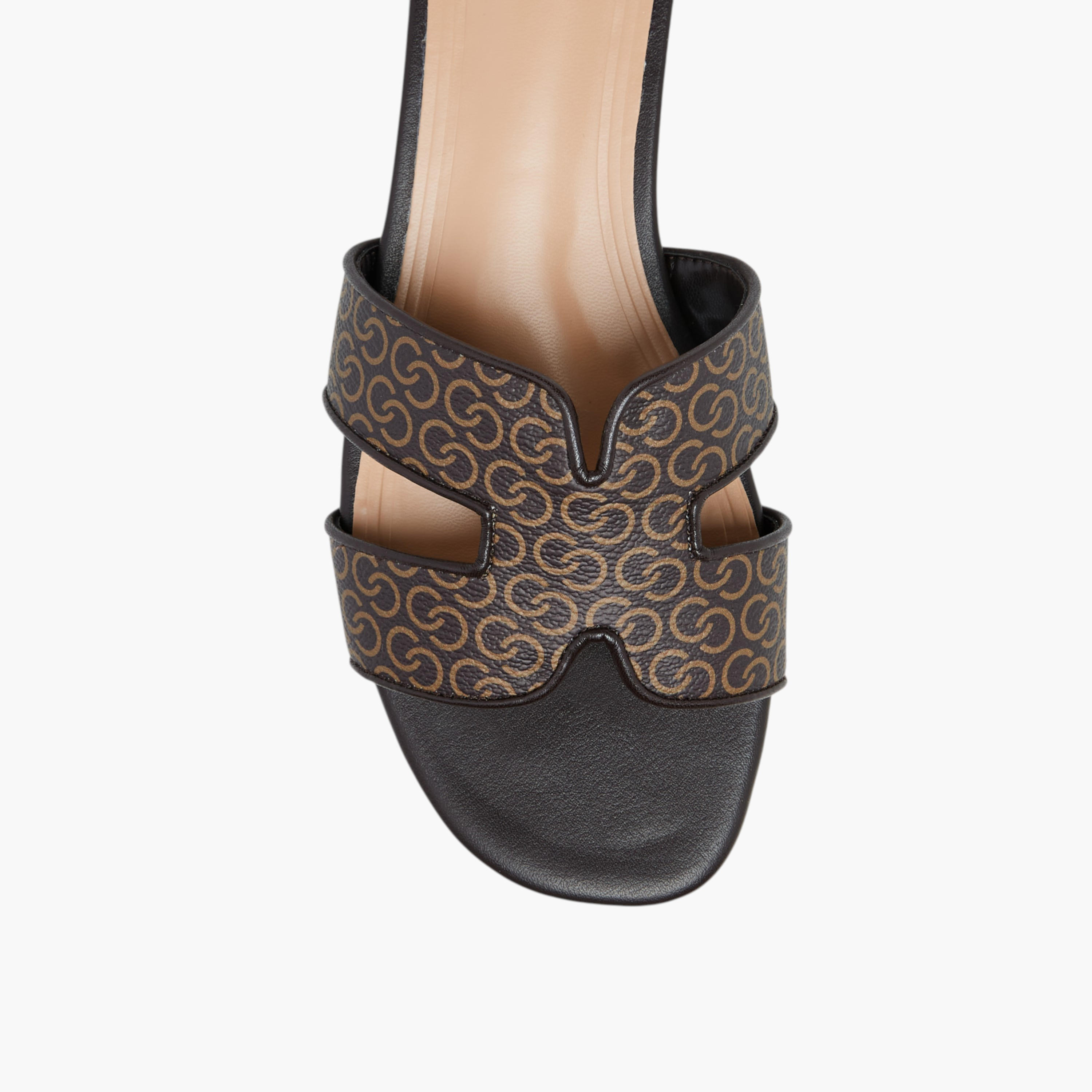 Celeste Women's Monogram Print Slip-On Sandals-women-shoes-flats-sandals-image-4