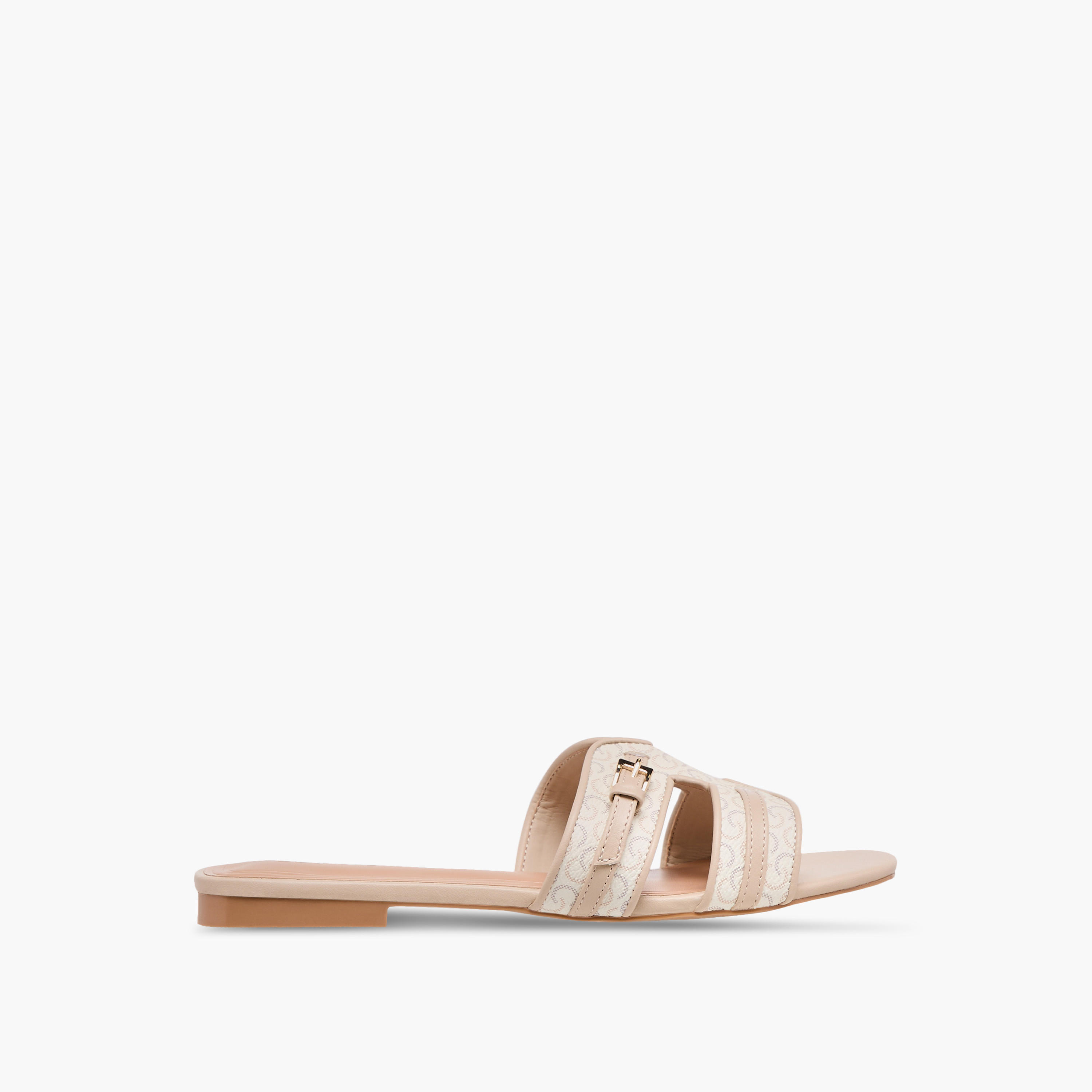 Celeste Women's Monogram Print Slip-On Flat Sandals-women-shoes-flats-sandals-image-3