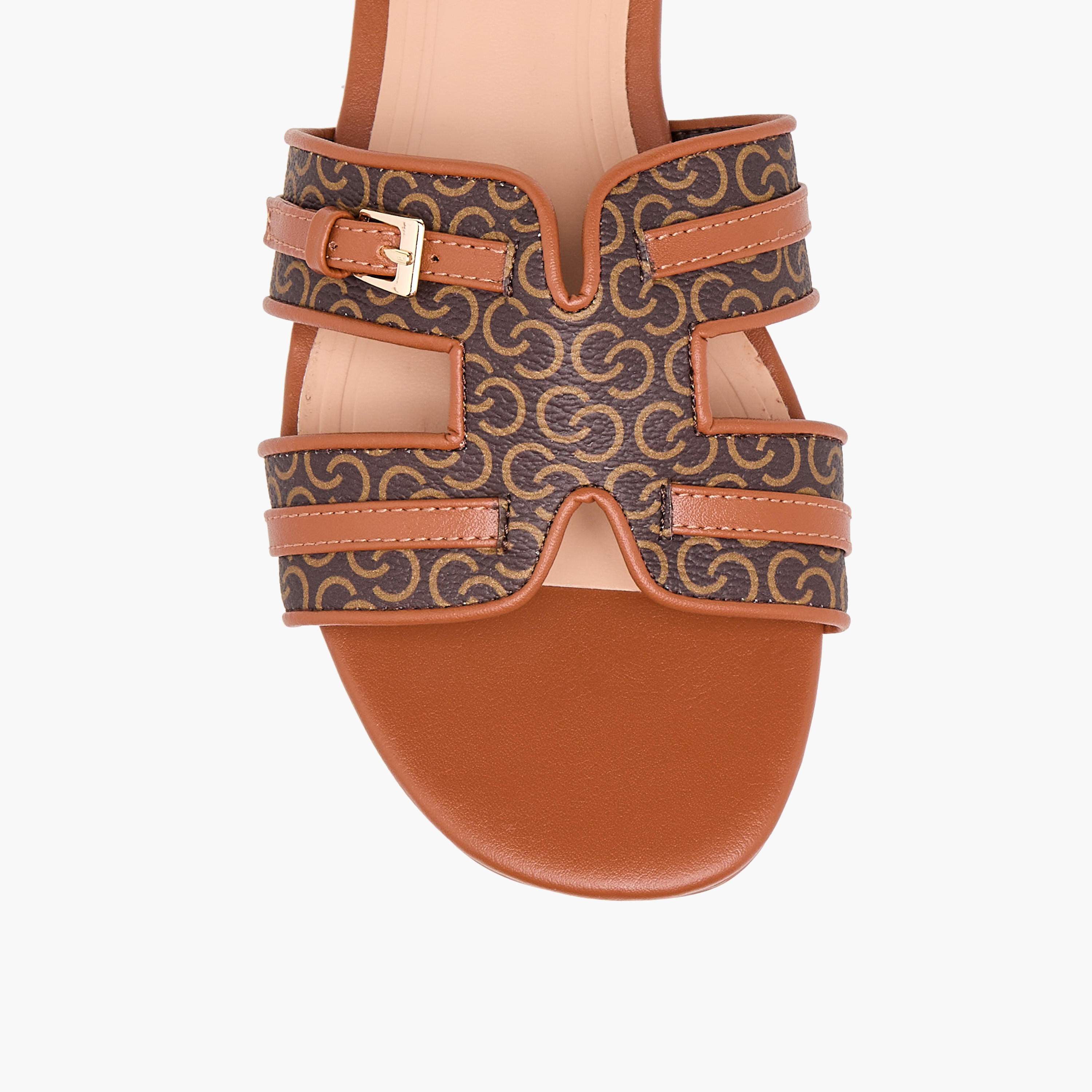 Celeste Women's Monogram Print Slip-On Flat Sandals-women-shoes-flats-sandals-image-4