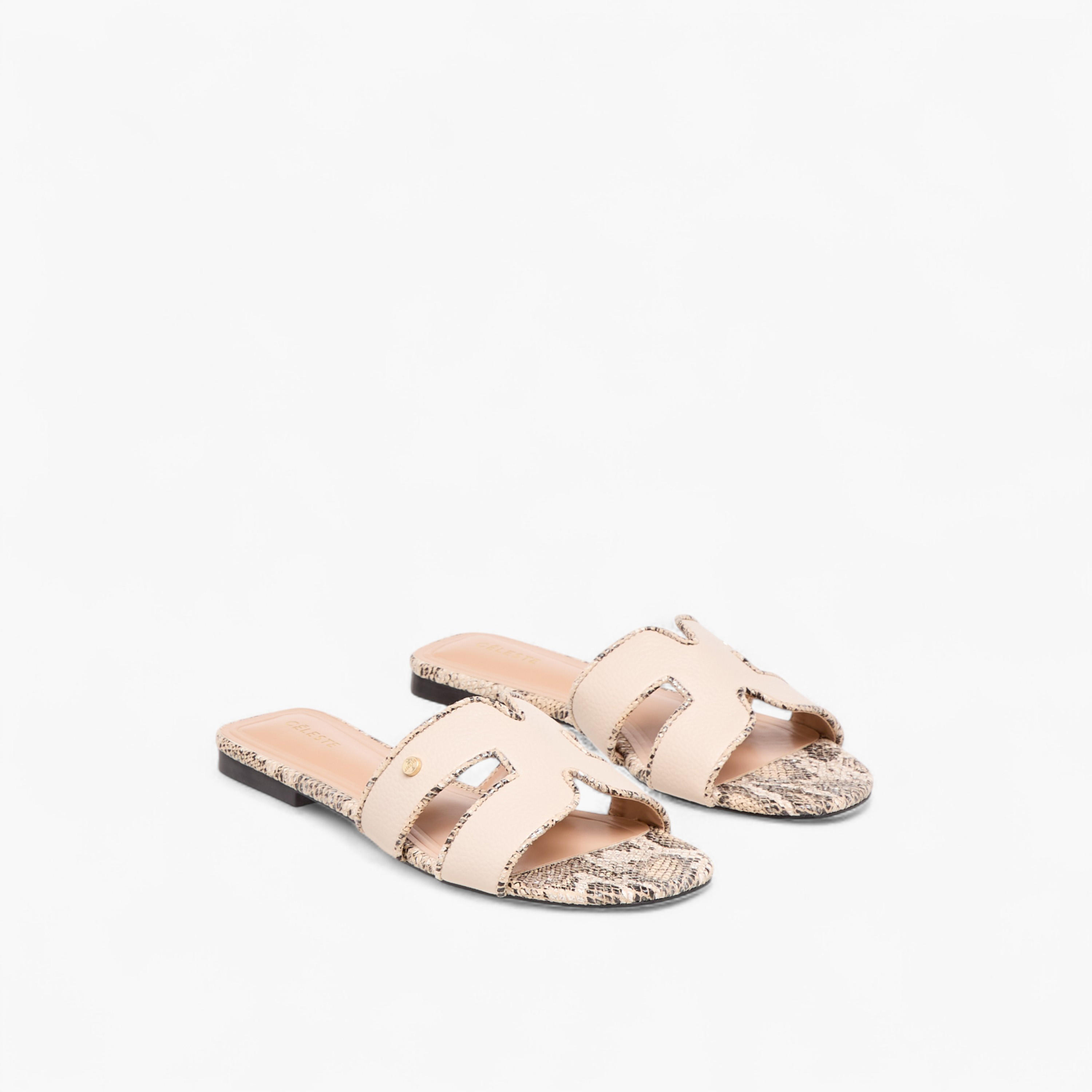 Celeste Women's Animal Print Slip-On Flat Sandals-women-shoes-flats-sandals-image-1