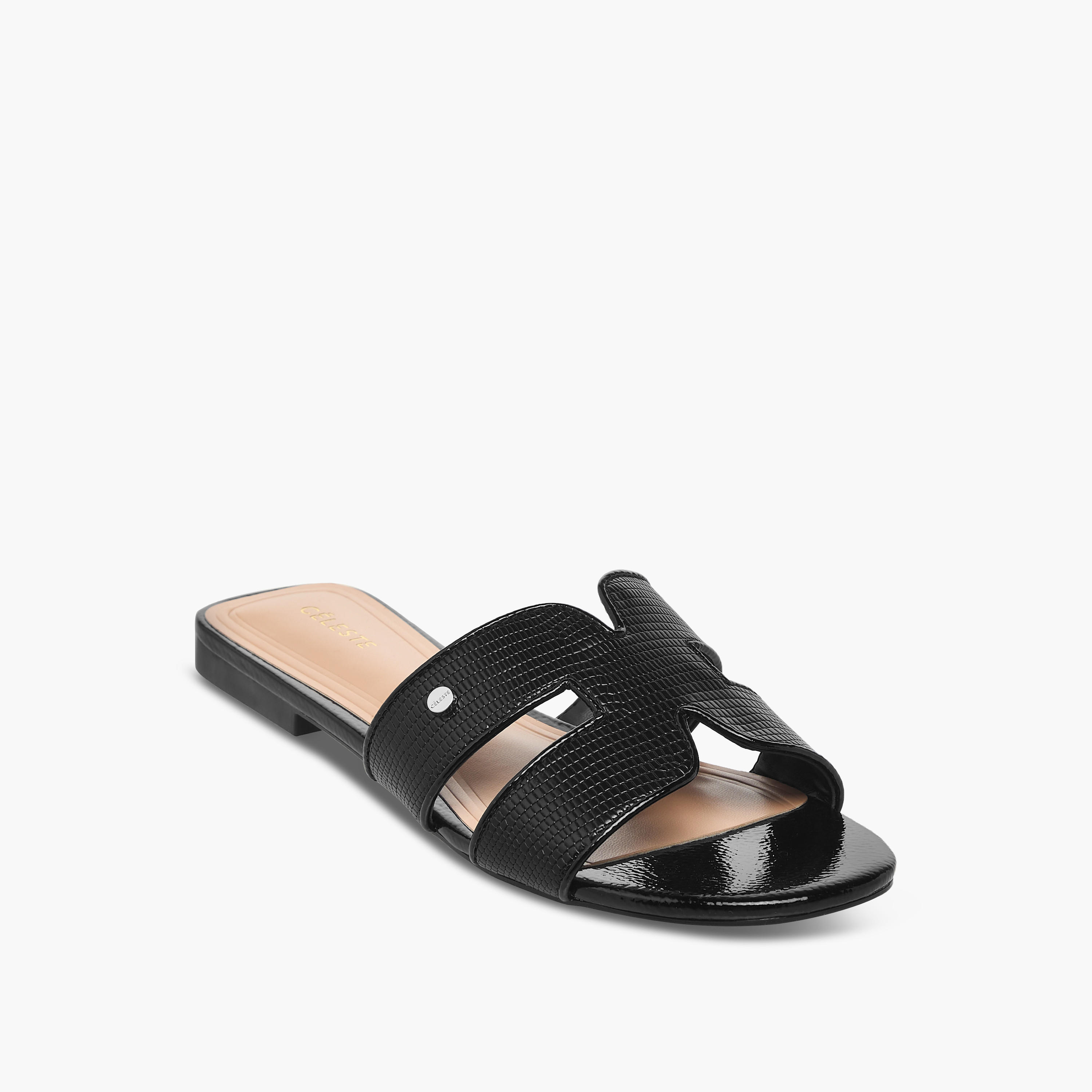 صندل مسطح سهل الارتداء بارز الملمس للنساء من سيليست-women-shoes-flats-sandals-image-2