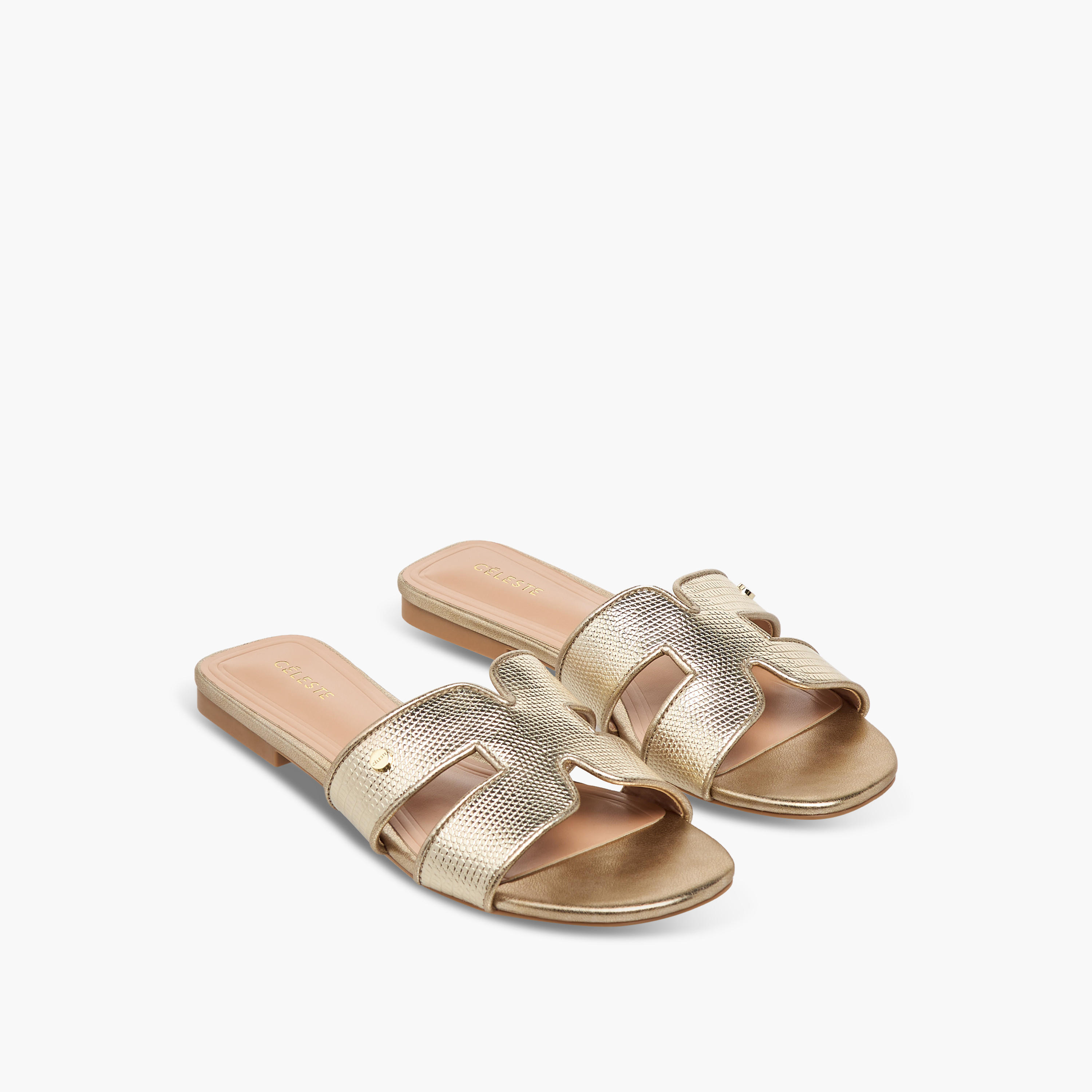 Celeste Women's Textured Slip-On Flat Sandals-women-shoes-flats-sandals-image-1
