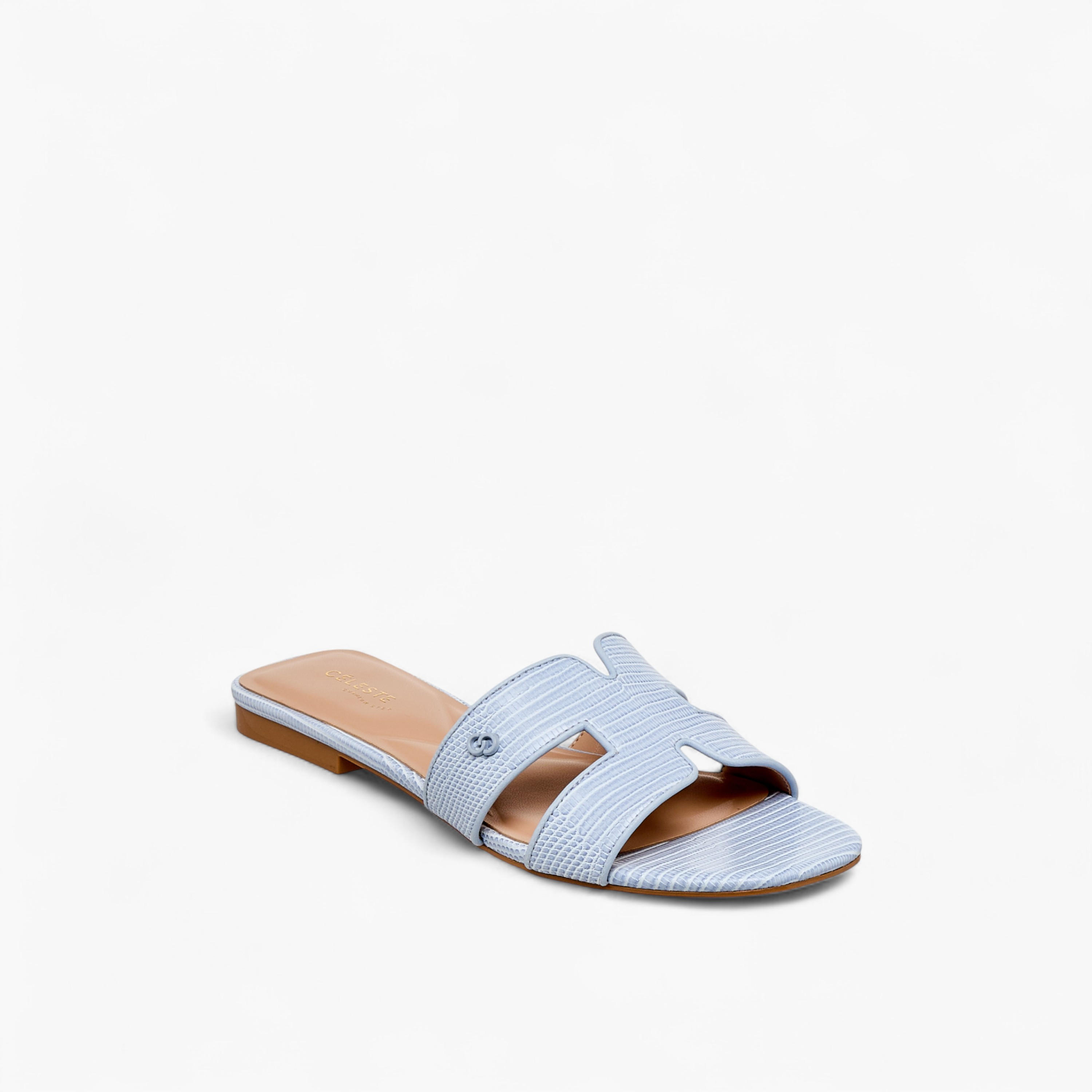 Celeste Women Animal Textured Slide Sandals-women-shoes-flats-sandals-image-2