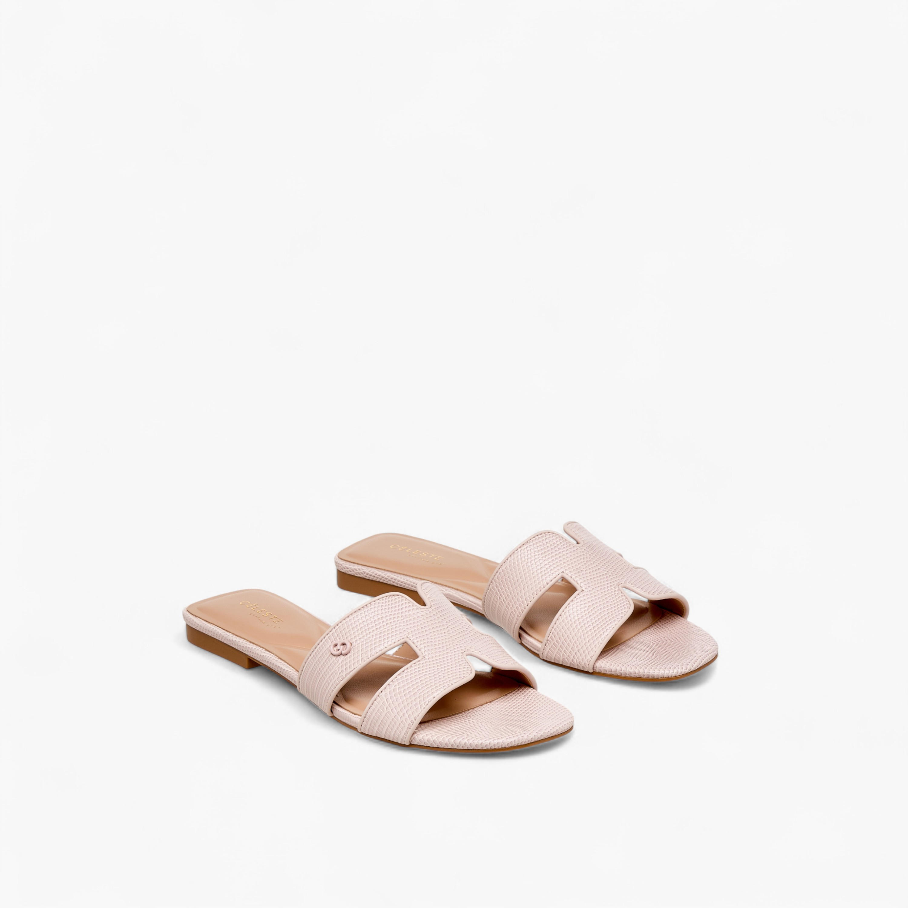 Celeste Women Animal Textured Slide Sandals-women-shoes-flats-sandals-image-1