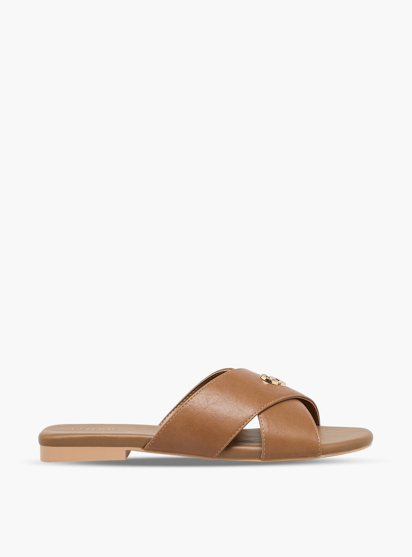 Celeste Women Cross Strap Slide Sandals-women-shoes-flats-sandals-image-3