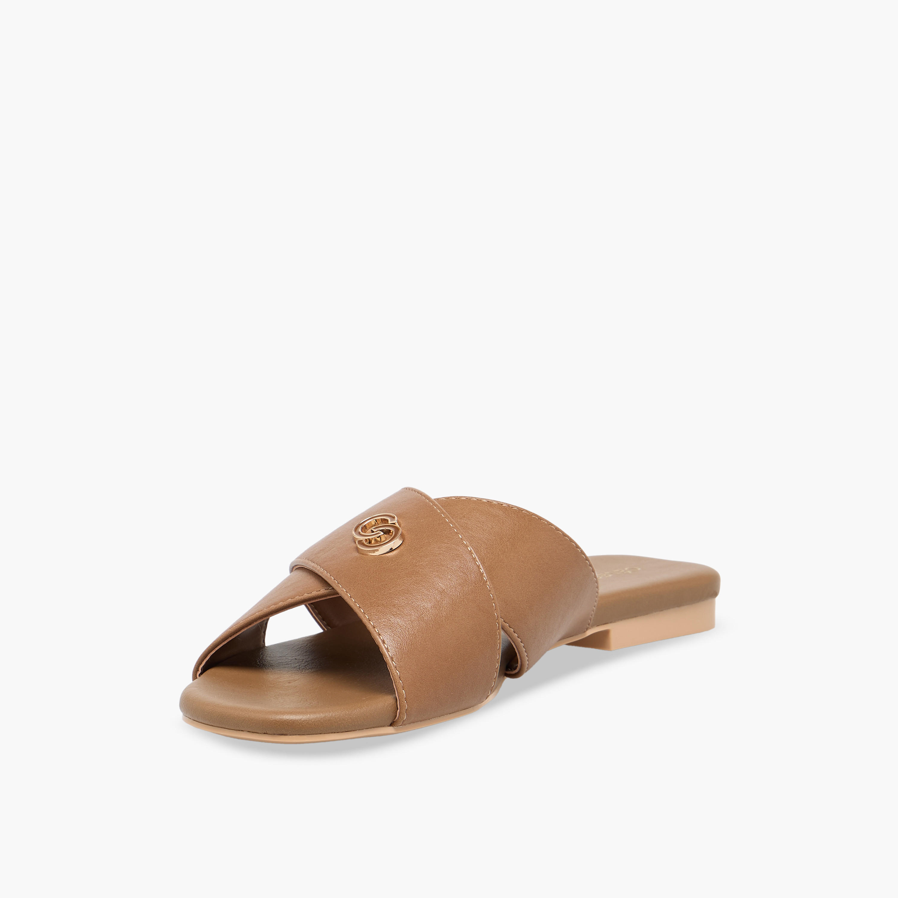 Celeste Women Cross Strap Slide Sandals-women-shoes-flats-sandals-image-4