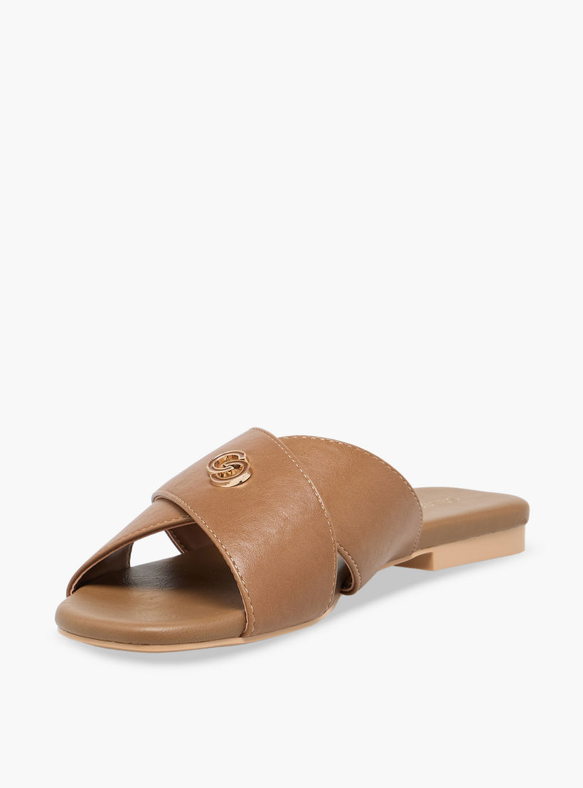 Celeste Women Cross Strap Slide Sandals-women-shoes-flats-sandals-image-4