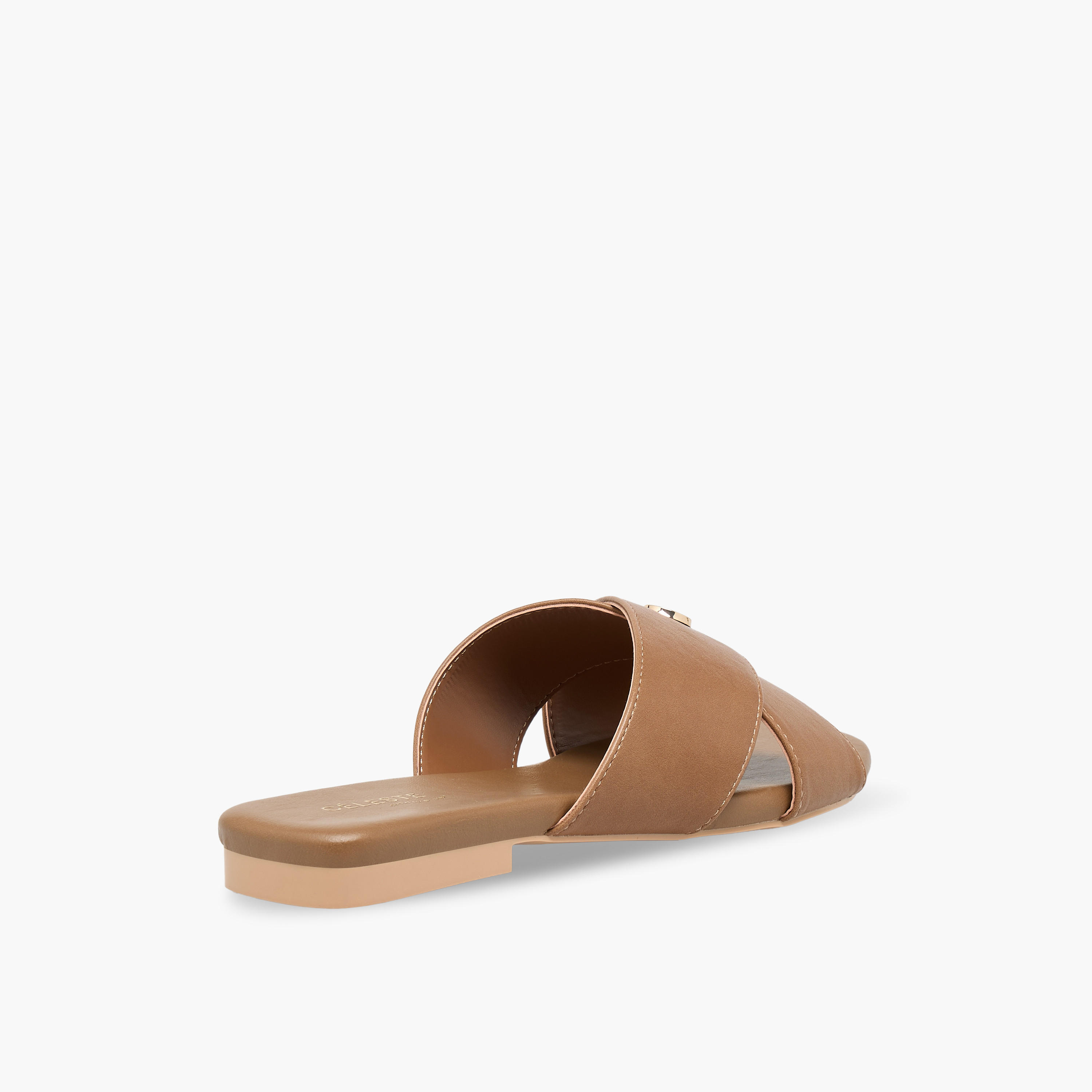 Celeste Women Cross Strap Slide Sandals-women-shoes-flats-sandals-image-6