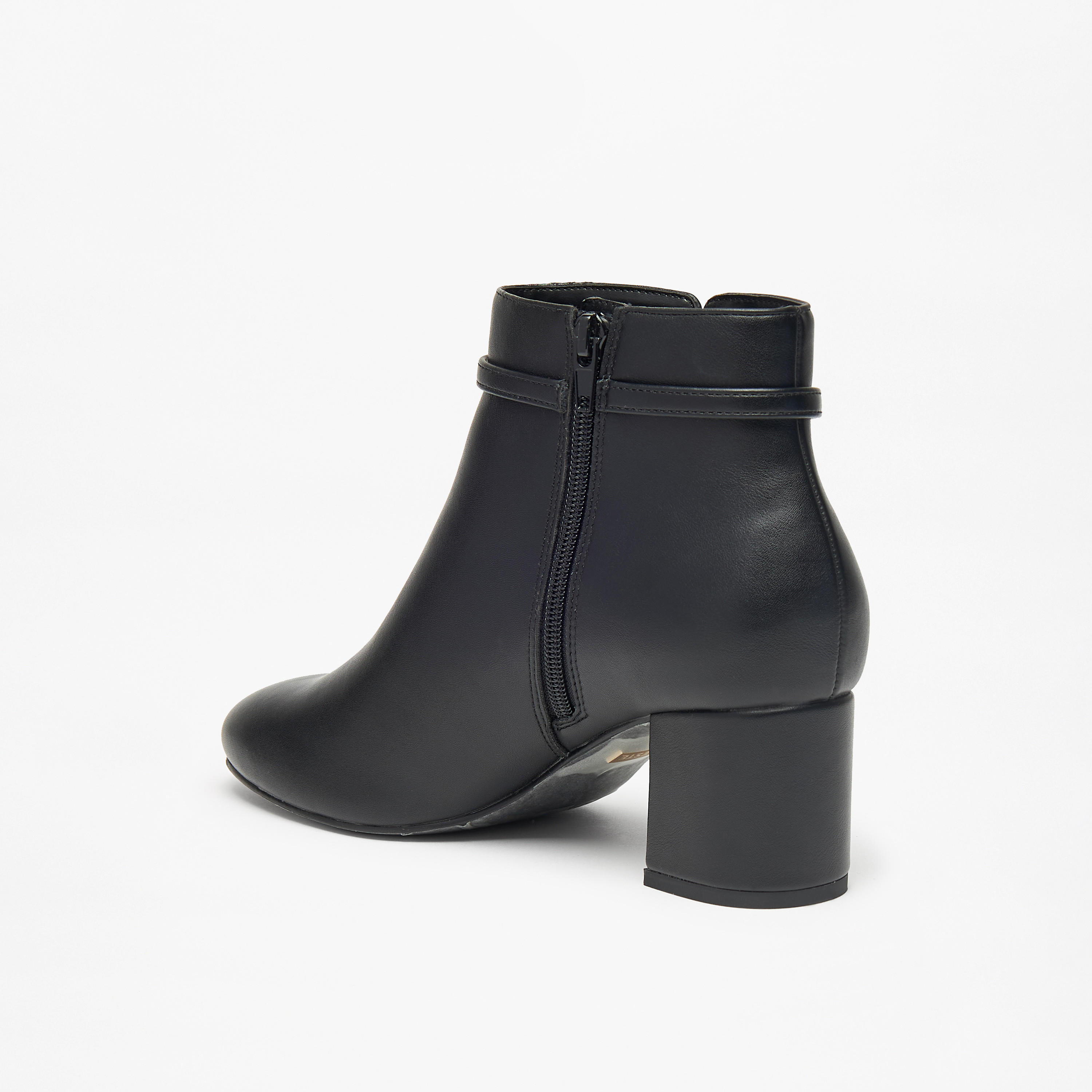 بوت سادة بطول الكاحل وبسحاب إغلاق وكعب سميك للنساء من سيليست-women-shoes-boots-image-8
